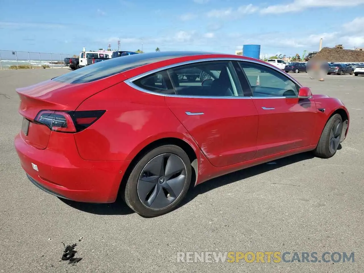 3 fotografías del automóvil dañado 5YJ3E1EA0KF230566 TESLA MODEL 3 2019