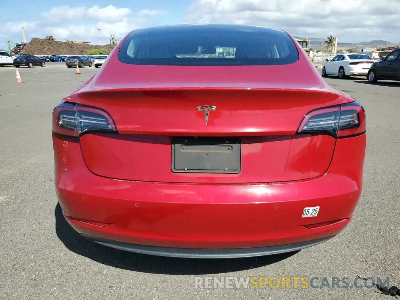 6 fotografías del automóvil dañado 5YJ3E1EA0KF230566 TESLA MODEL 3 2019