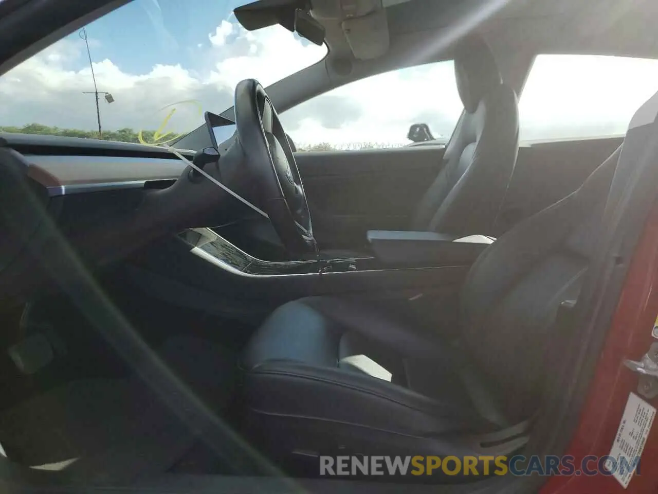 7 fotografías del automóvil dañado 5YJ3E1EA0KF230566 TESLA MODEL 3 2019