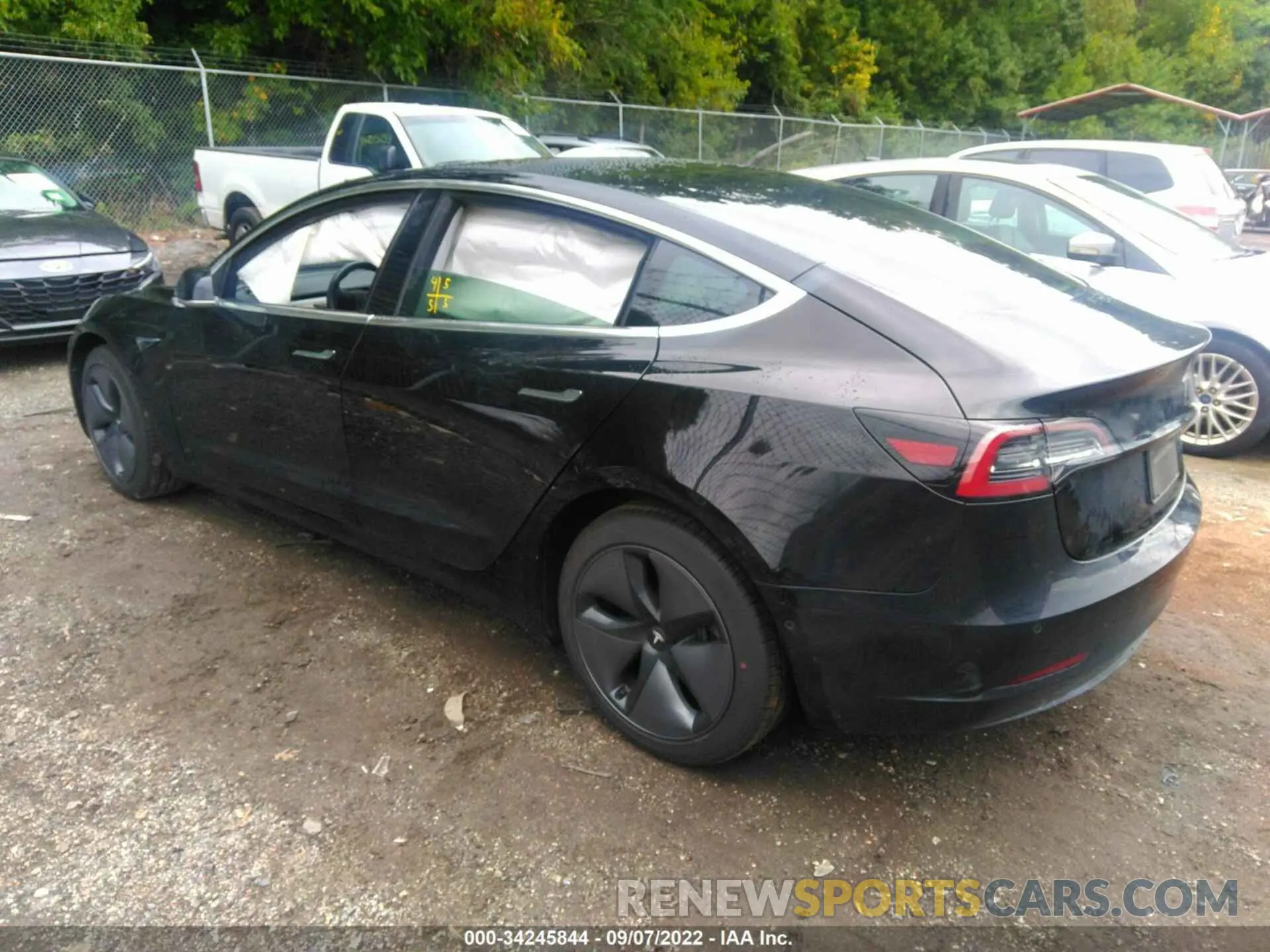 3 fotografías del automóvil dañado 5YJ3E1EA0KF296468 TESLA MODEL 3 2019
