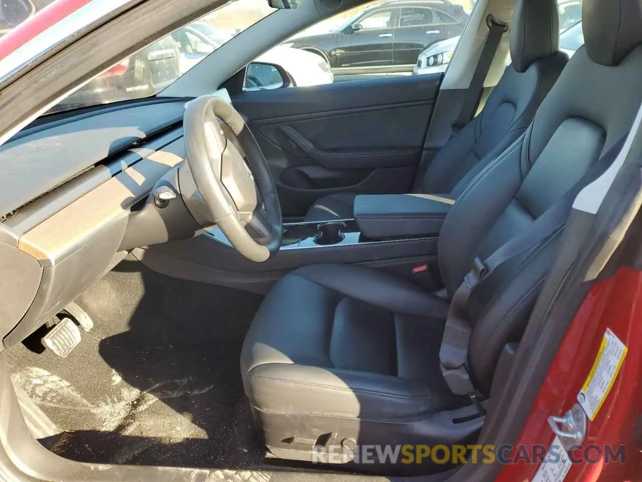 7 fotografías del automóvil dañado 5YJ3E1EA0KF301068 TESLA MODEL 3 2019