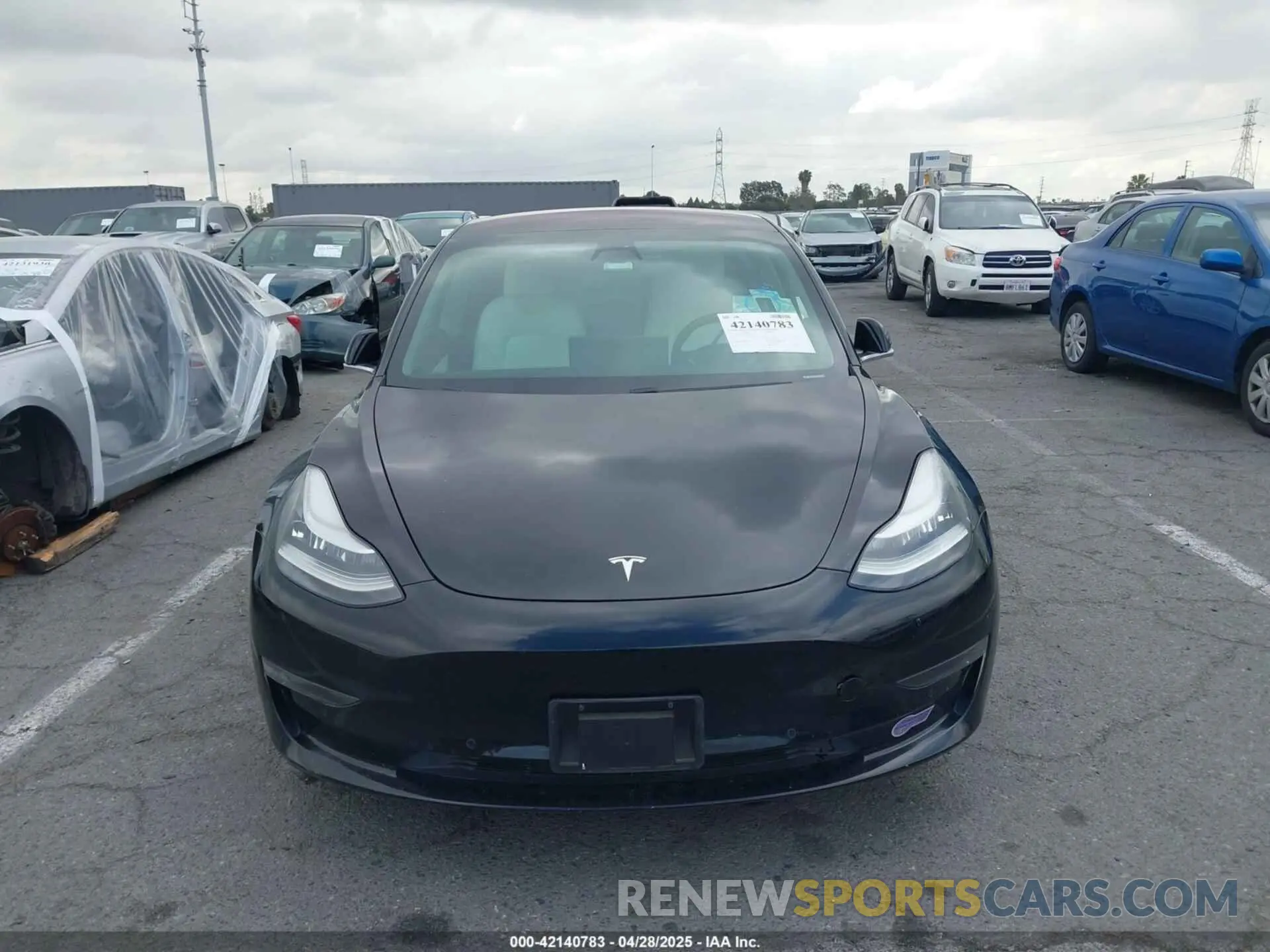 12 fotografías del automóvil dañado 5YJ3E1EA0KF301779 TESLA MODEL 3 2019