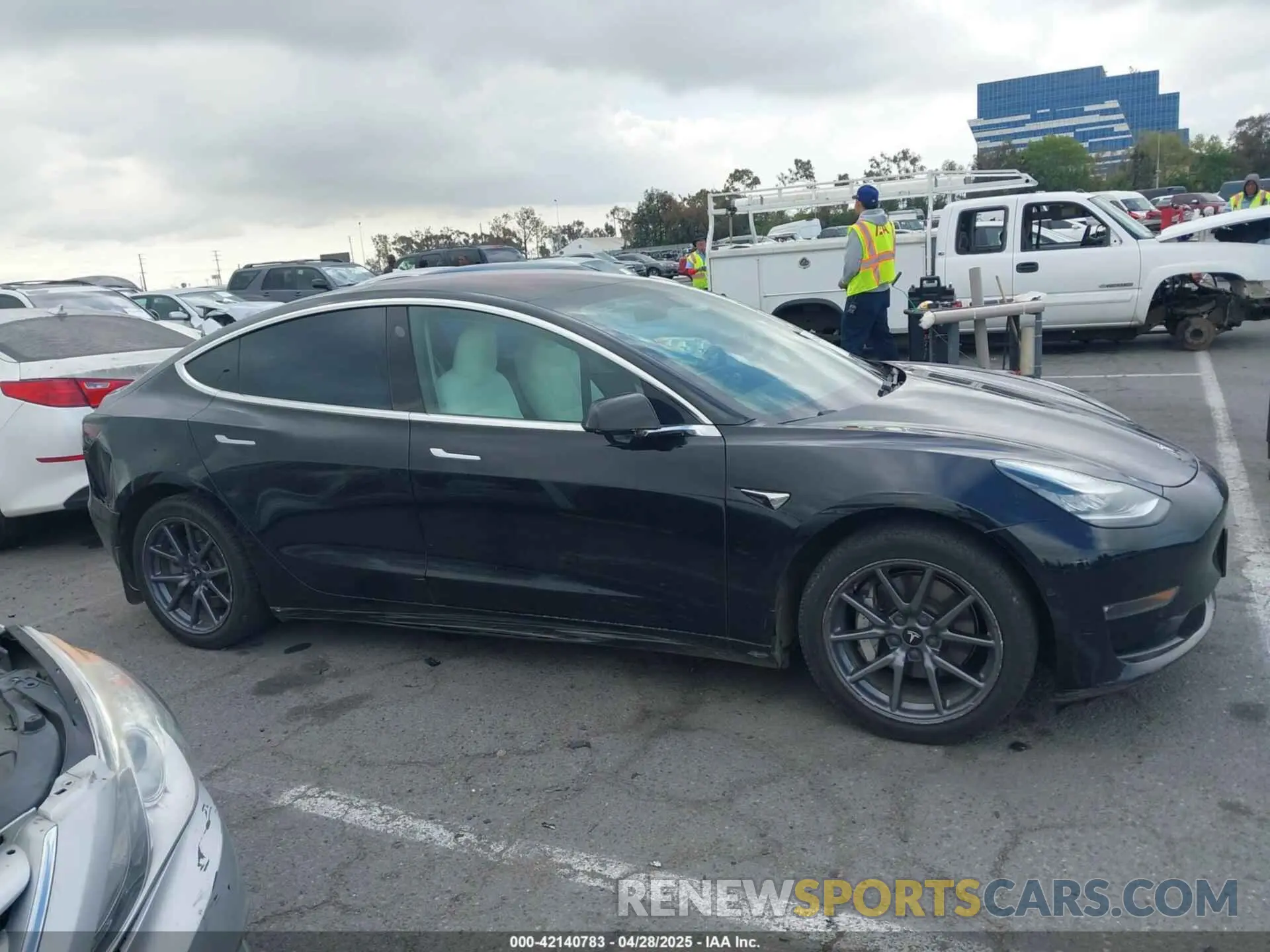 13 fotografías del automóvil dañado 5YJ3E1EA0KF301779 TESLA MODEL 3 2019