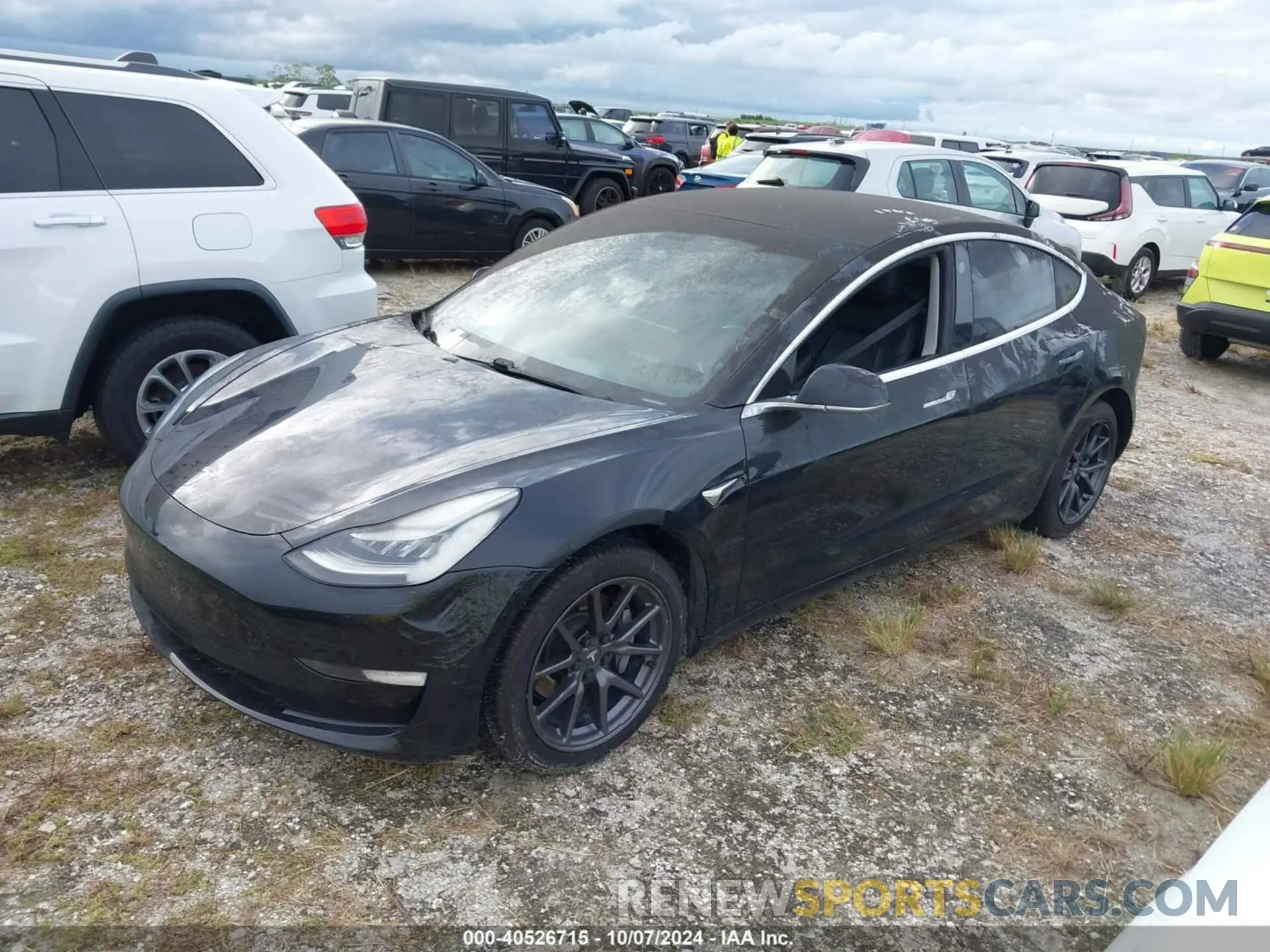 2 fotografías del automóvil dañado 5YJ3E1EA0KF306528 TESLA MODEL 3 2019