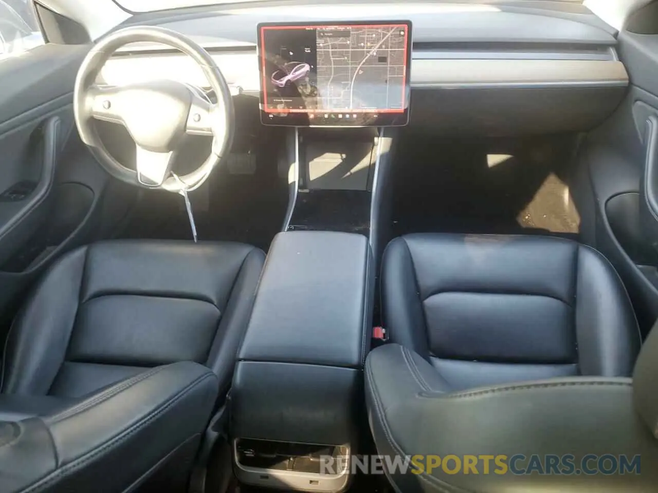 8 fotografías del automóvil dañado 5YJ3E1EA0KF307310 TESLA MODEL 3 2019