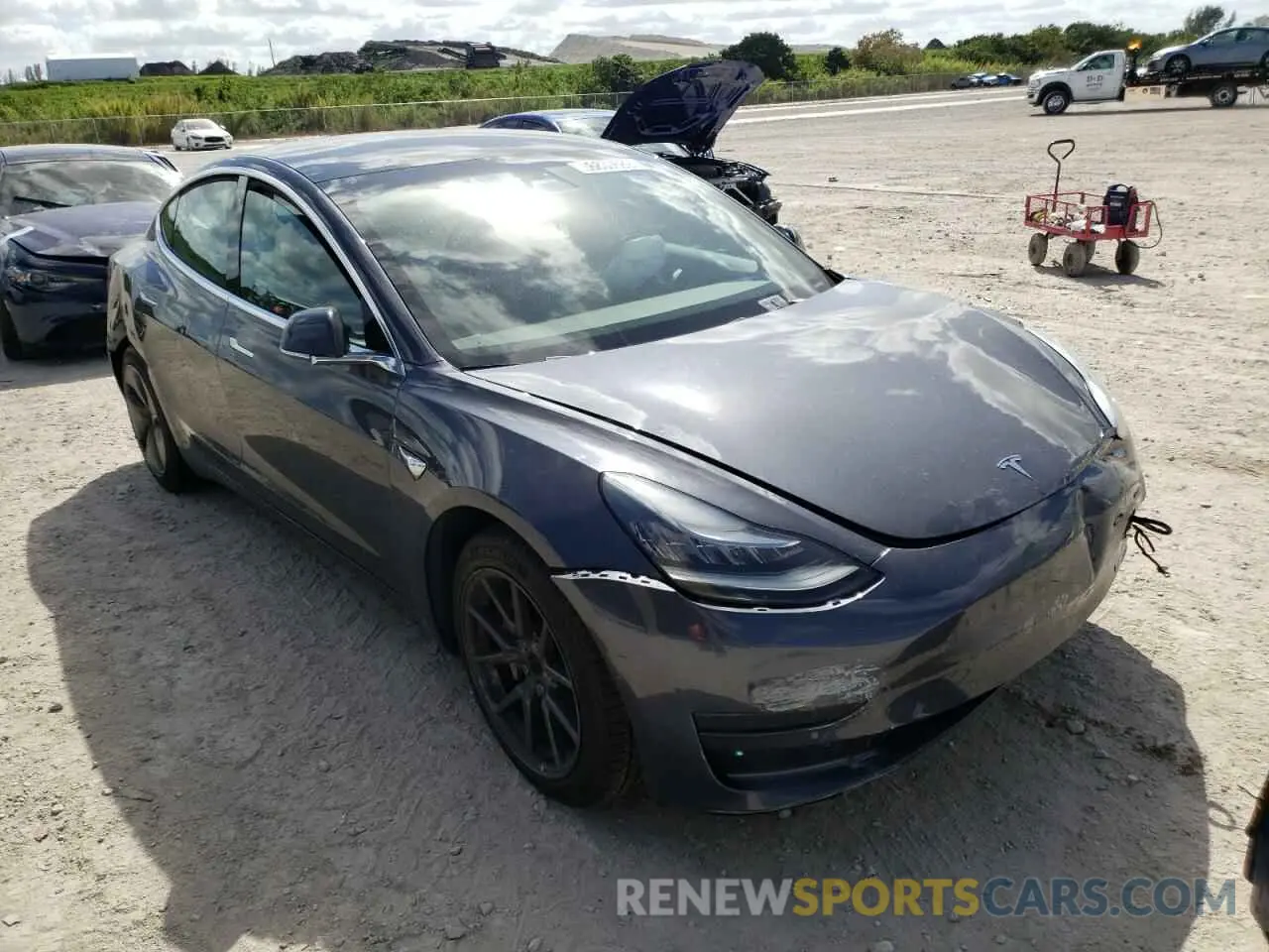 1 fotografías del automóvil dañado 5YJ3E1EA0KF307517 TESLA MODEL 3 2019