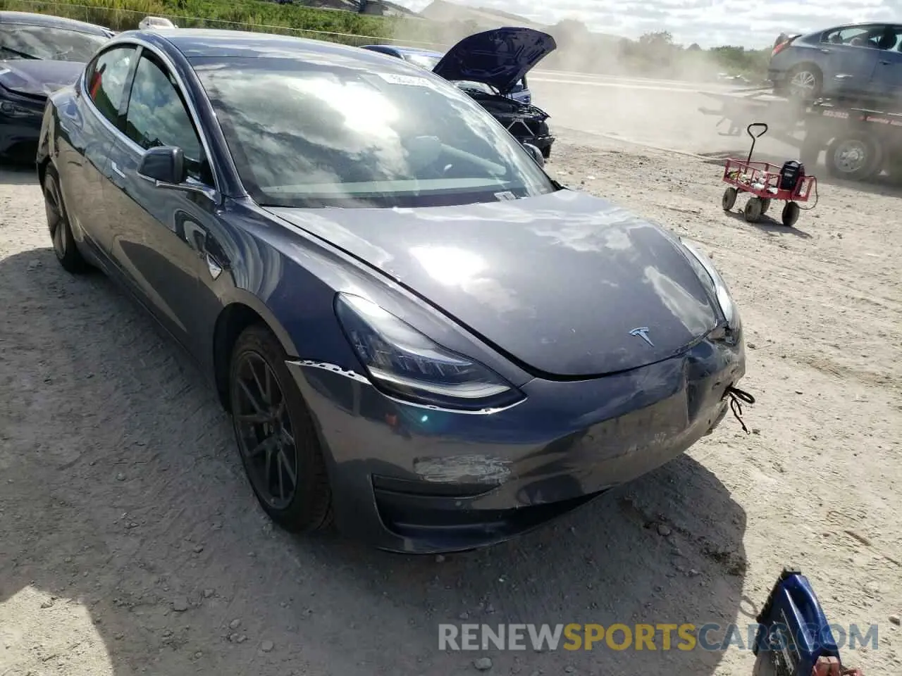 9 fotografías del automóvil dañado 5YJ3E1EA0KF307517 TESLA MODEL 3 2019