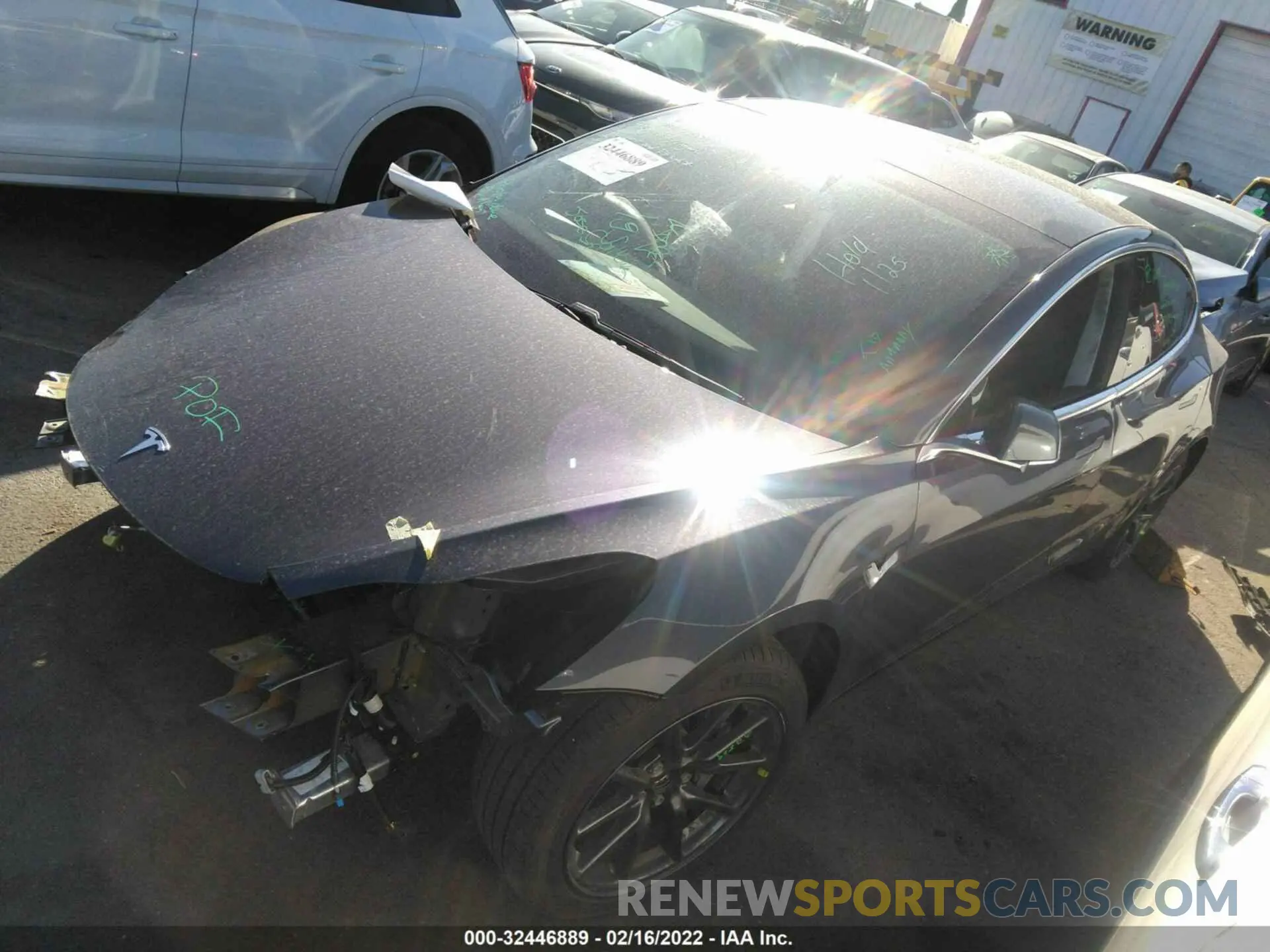 2 fotografías del automóvil dañado 5YJ3E1EA0KF307534 TESLA MODEL 3 2019