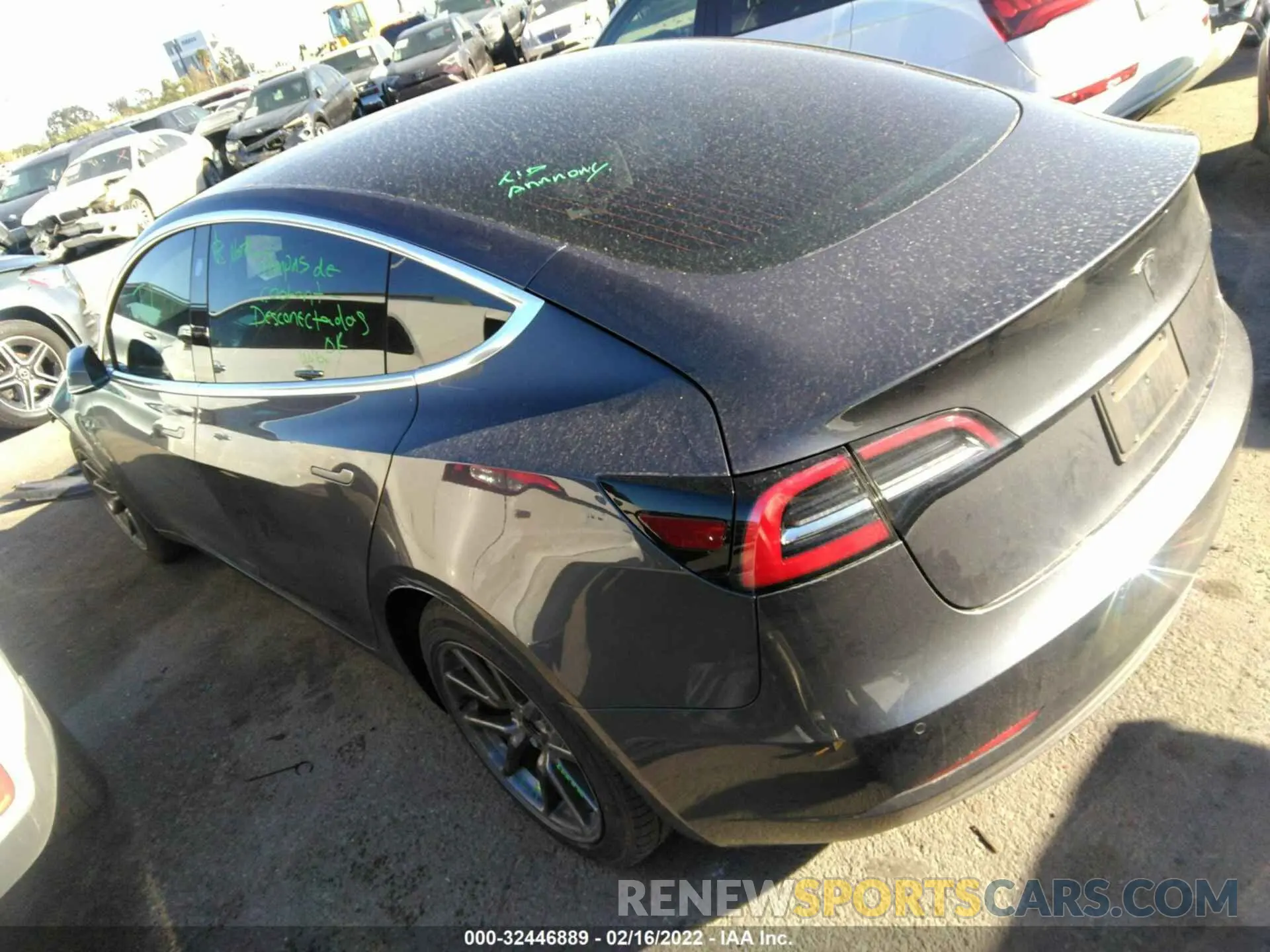 3 fotografías del automóvil dañado 5YJ3E1EA0KF307534 TESLA MODEL 3 2019