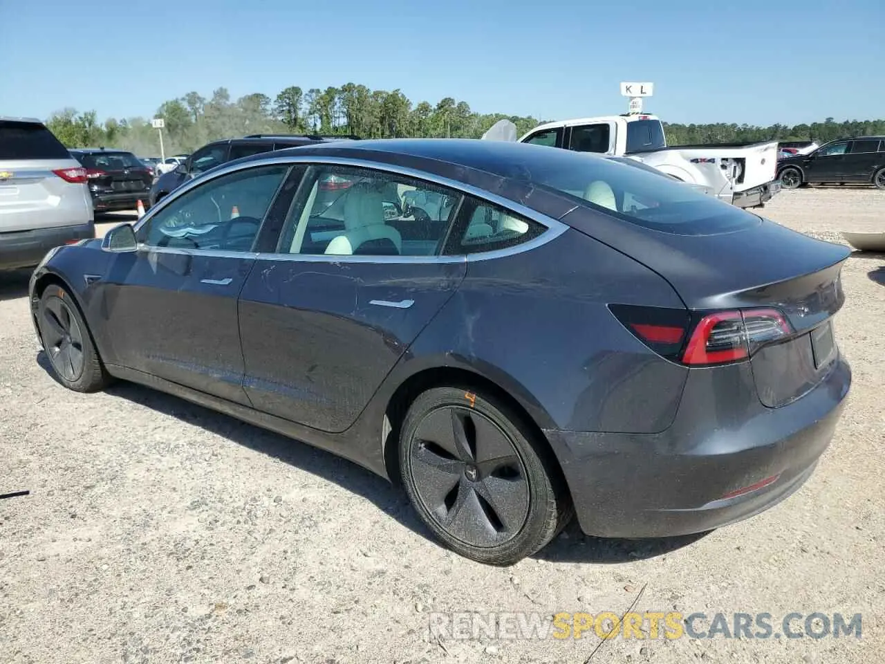2 fotografías del automóvil dañado 5YJ3E1EA0KF312054 TESLA MODEL 3 2019