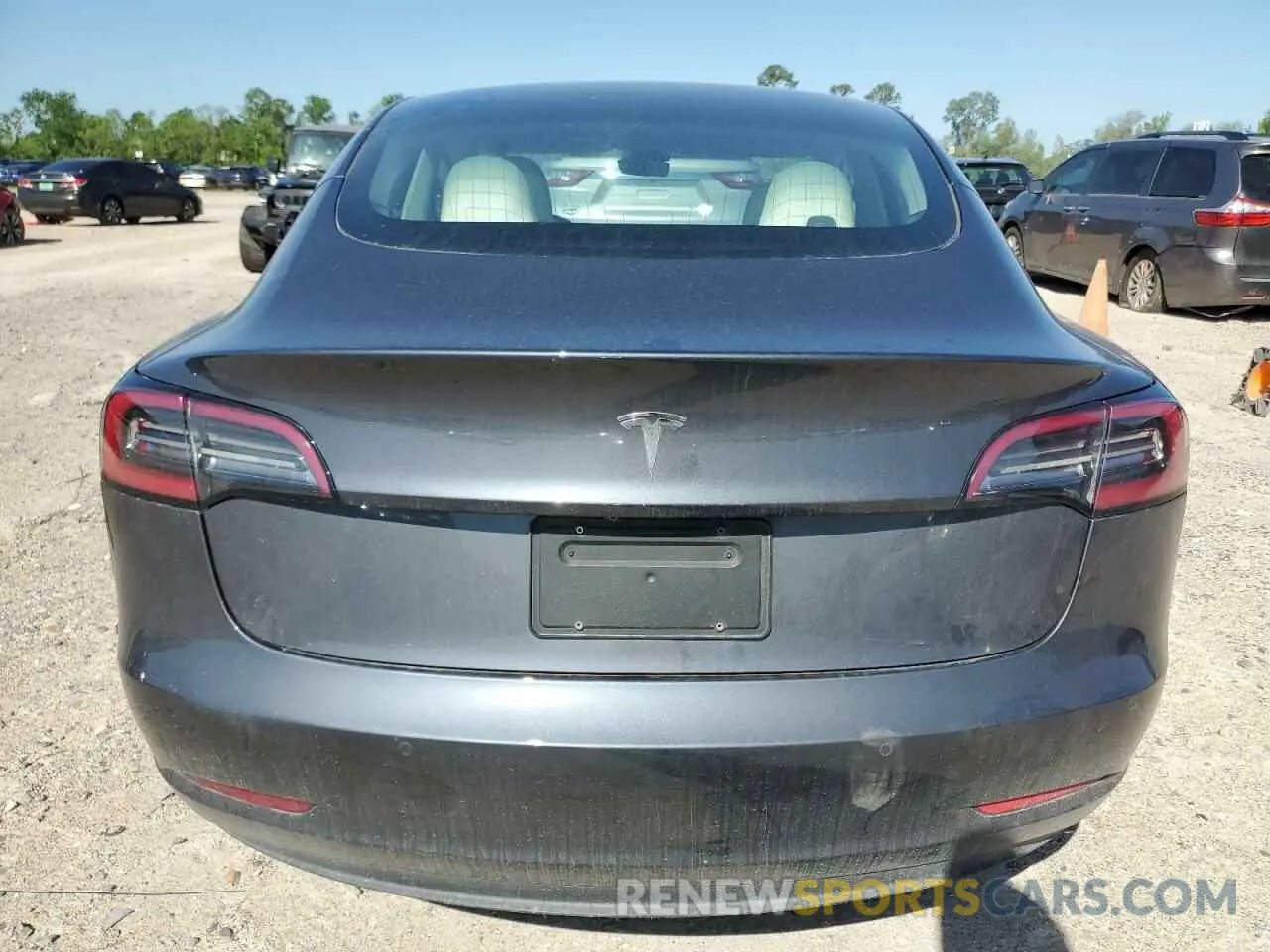 6 fotografías del automóvil dañado 5YJ3E1EA0KF312054 TESLA MODEL 3 2019