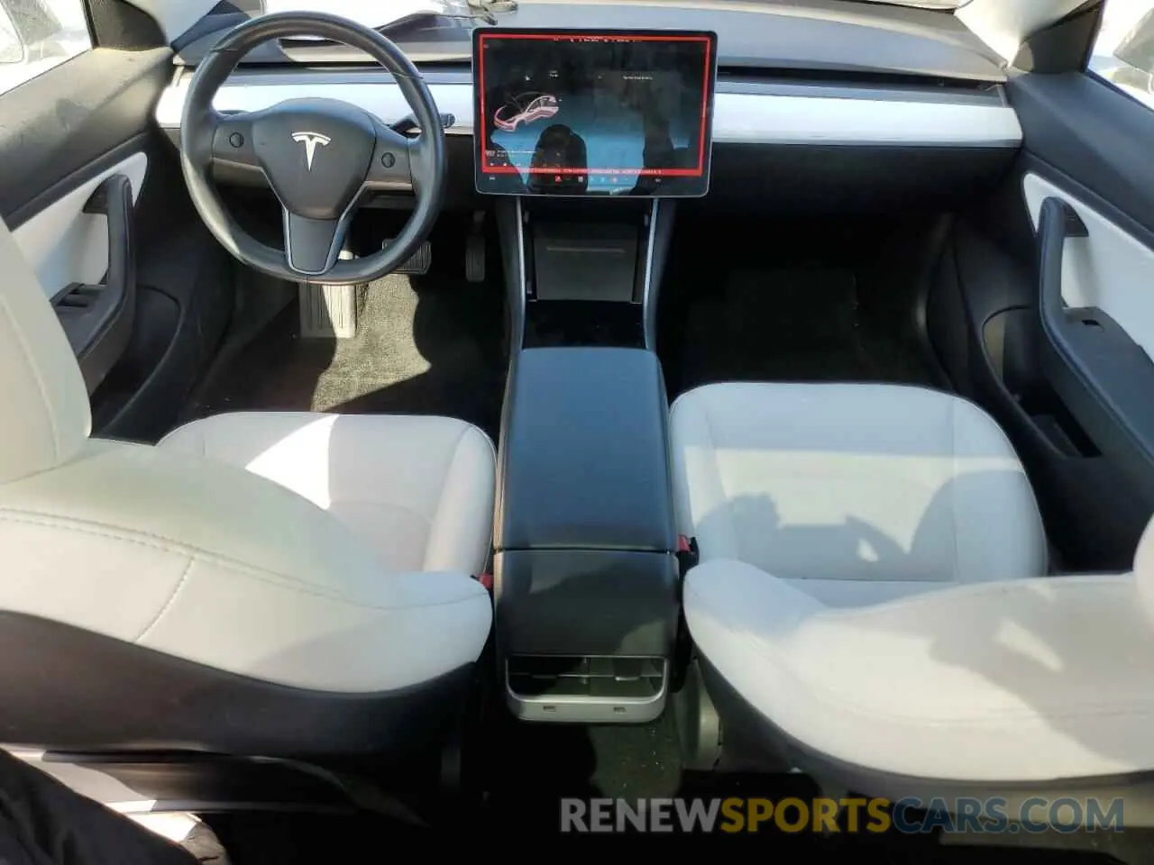 8 fotografías del automóvil dañado 5YJ3E1EA0KF312054 TESLA MODEL 3 2019