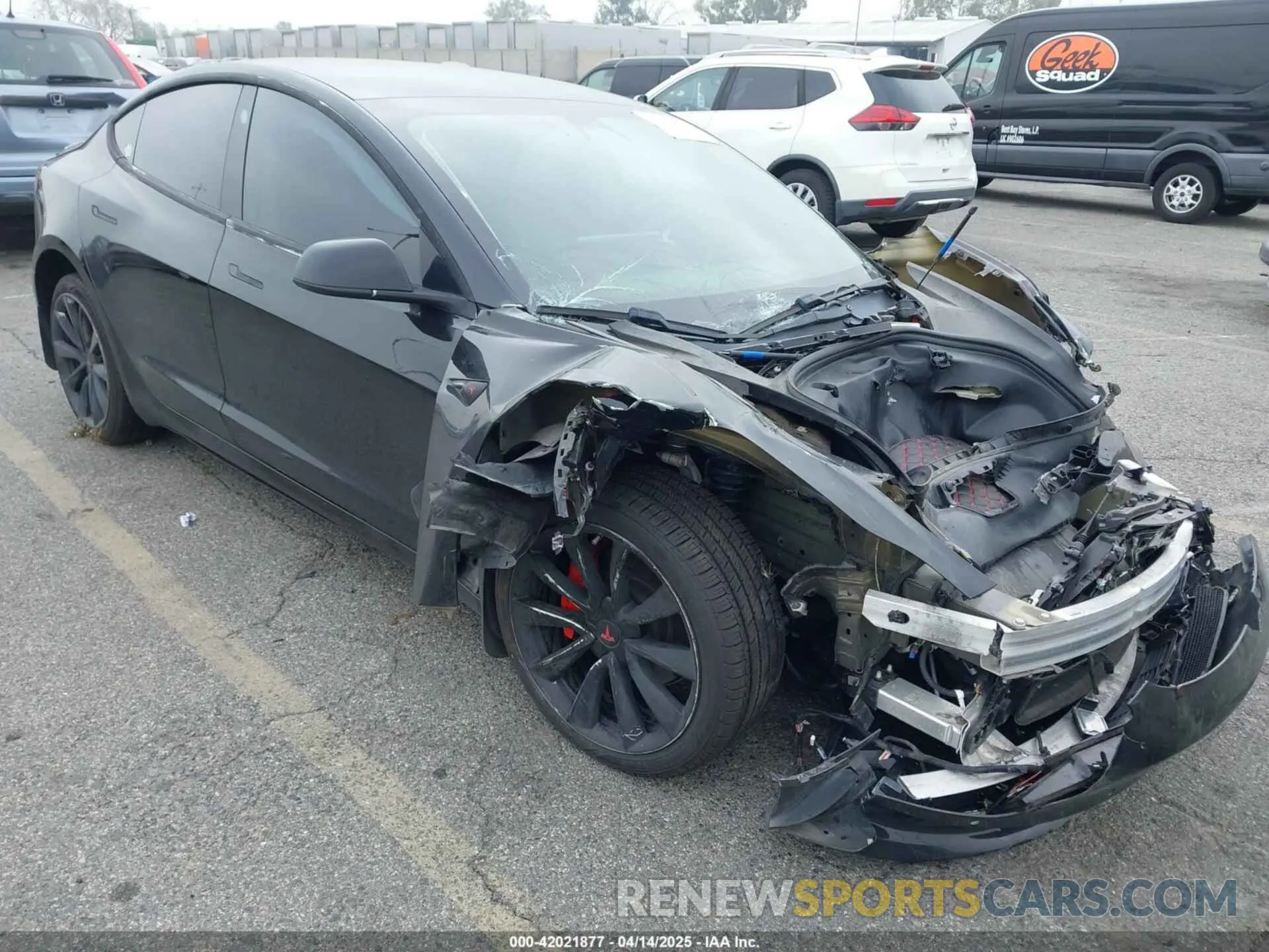 20 fotografías del automóvil dañado 5YJ3E1EA0KF316931 TESLA MODEL 3 2019