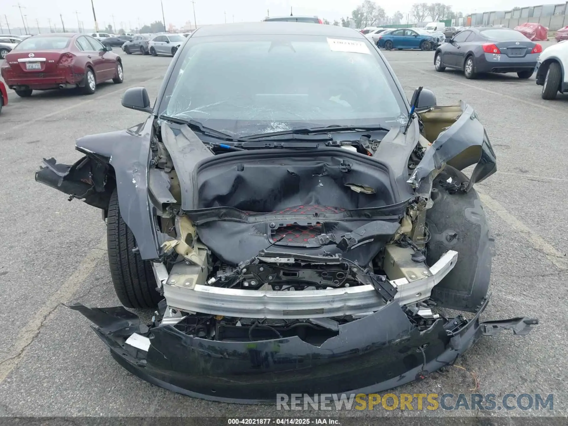 6 fotografías del automóvil dañado 5YJ3E1EA0KF316931 TESLA MODEL 3 2019