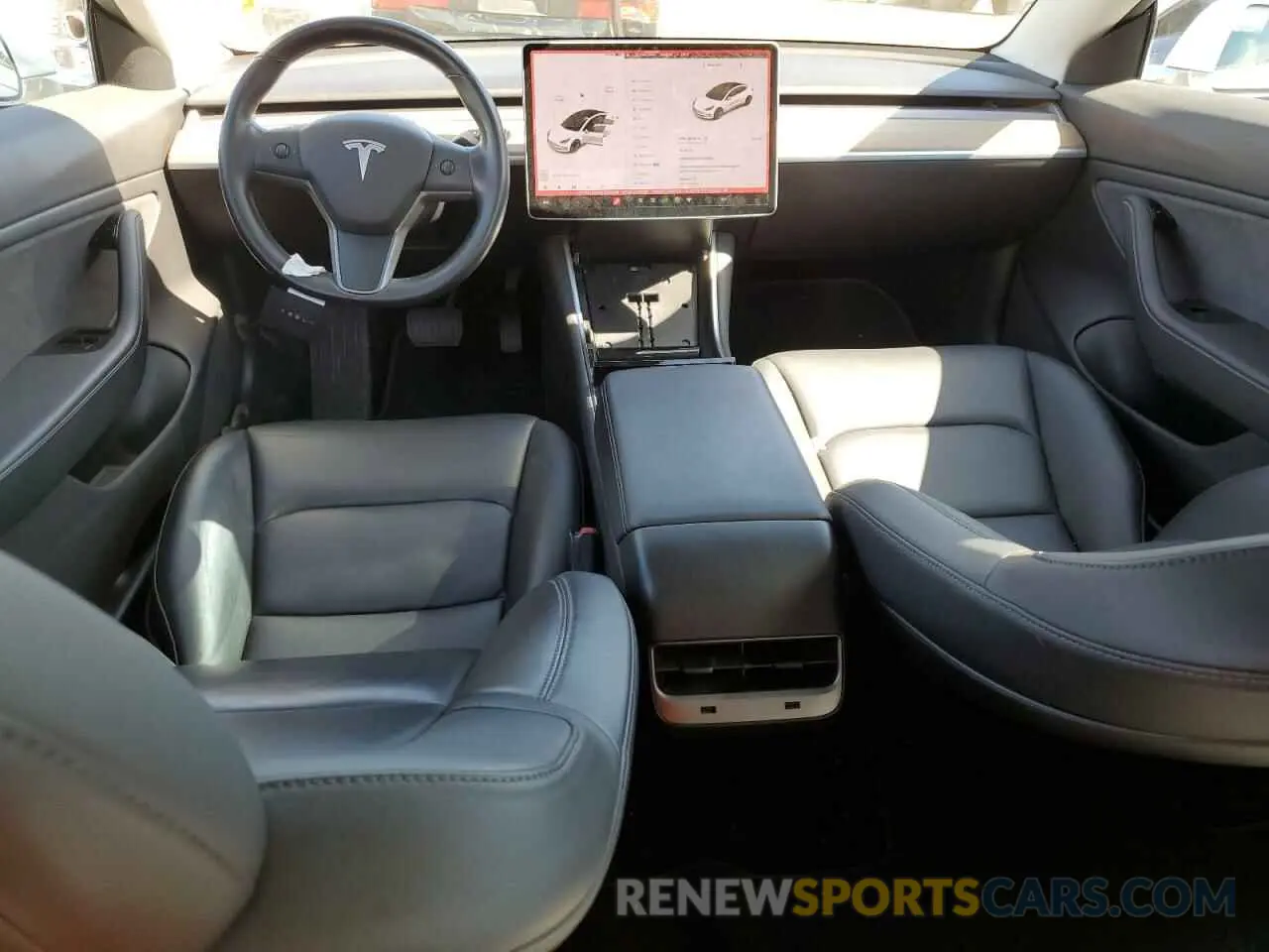 8 fotografías del automóvil dañado 5YJ3E1EA0KF326584 TESLA MODEL 3 2019