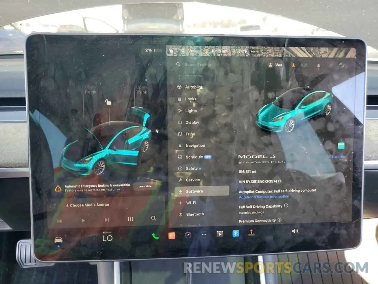 9 fotografías del automóvil dañado 5YJ3E1EA0KF357477 TESLA MODEL 3 2019