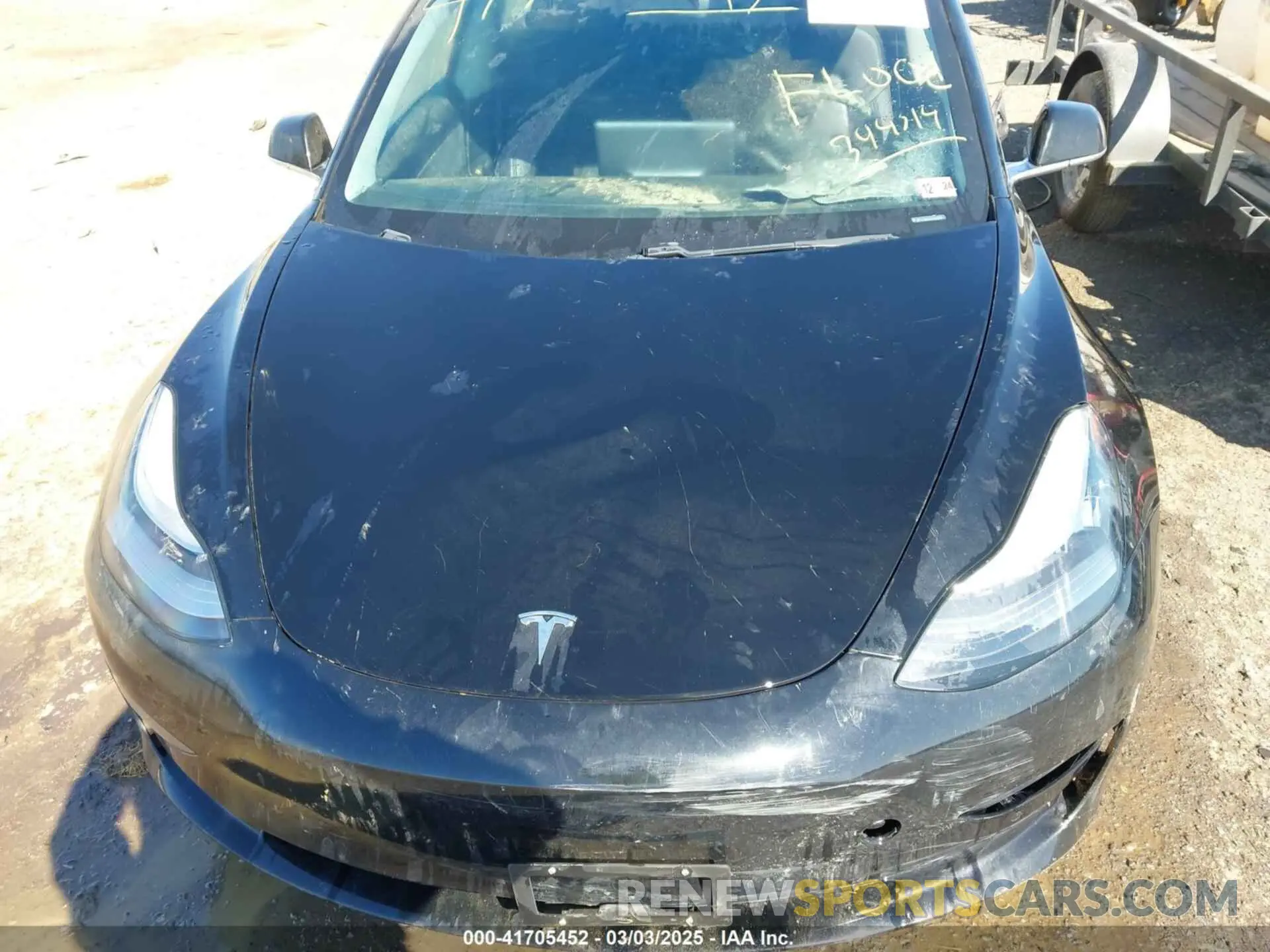 10 fotografías del automóvil dañado 5YJ3E1EA0KF394514 TESLA MODEL 3 2019