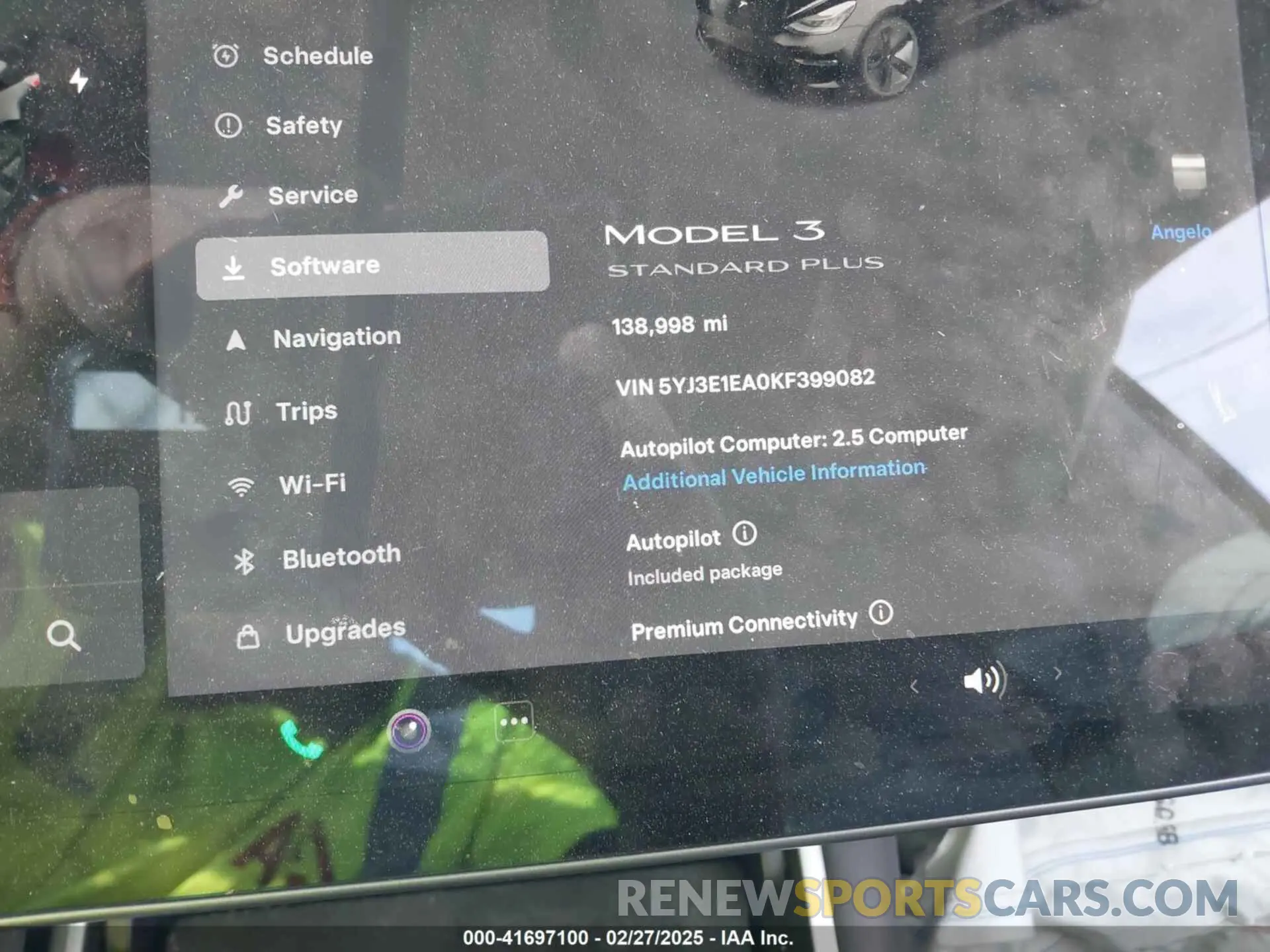 15 fotografías del automóvil dañado 5YJ3E1EA0KF399082 TESLA MODEL 3 2019