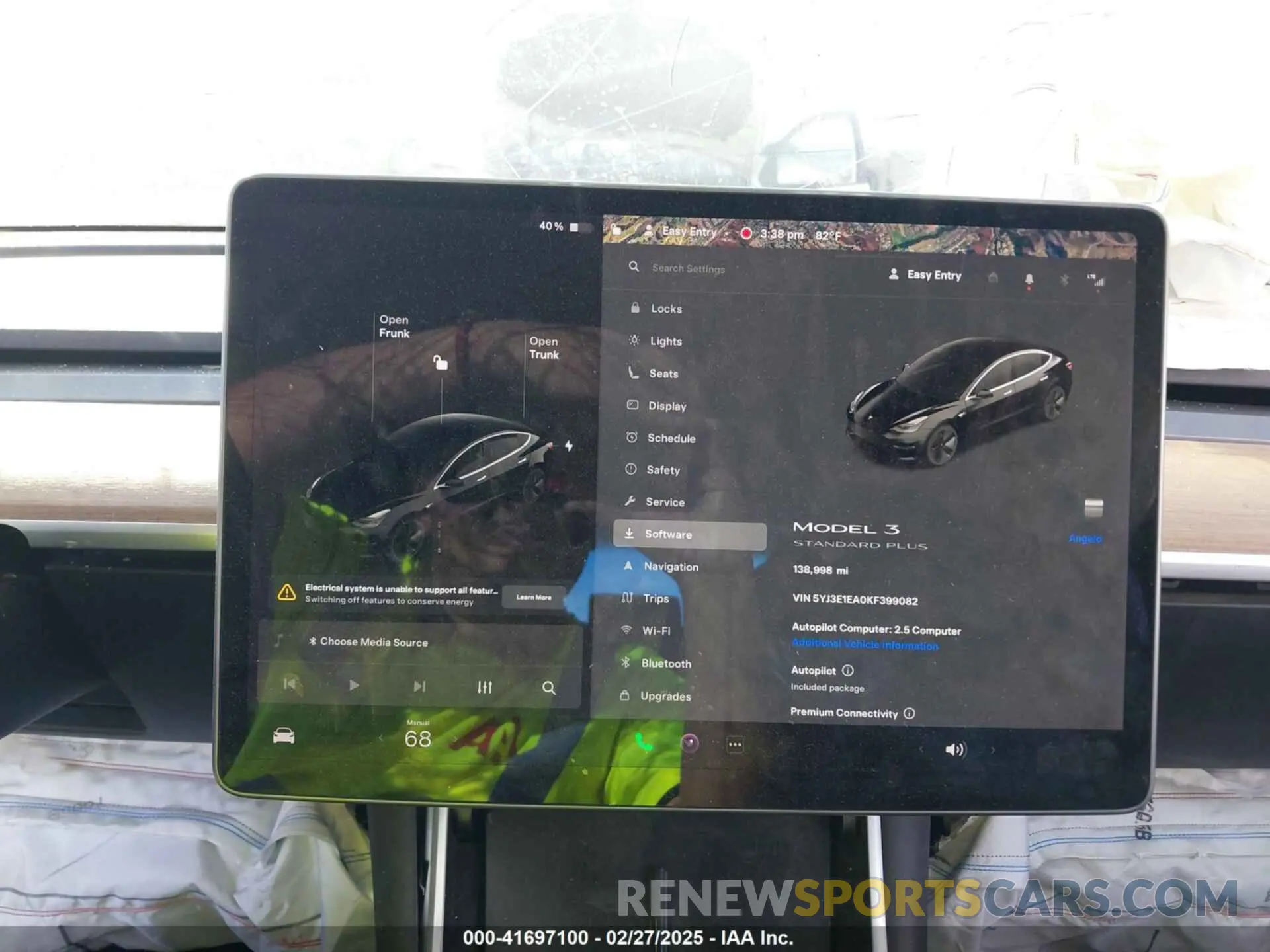 7 fotografías del automóvil dañado 5YJ3E1EA0KF399082 TESLA MODEL 3 2019