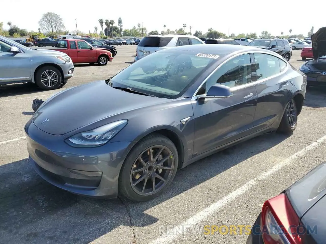 1 fotografías del automóvil dañado 5YJ3E1EA0KF411182 TESLA MODEL 3 2019