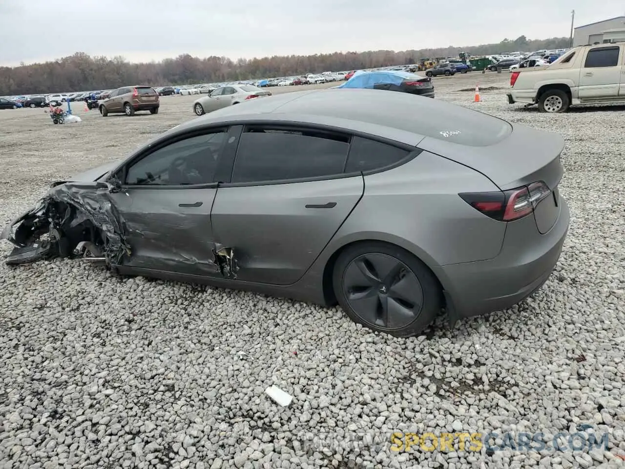 2 fotografías del automóvil dañado 5YJ3E1EA0KF426930 TESLA MODEL 3 2019