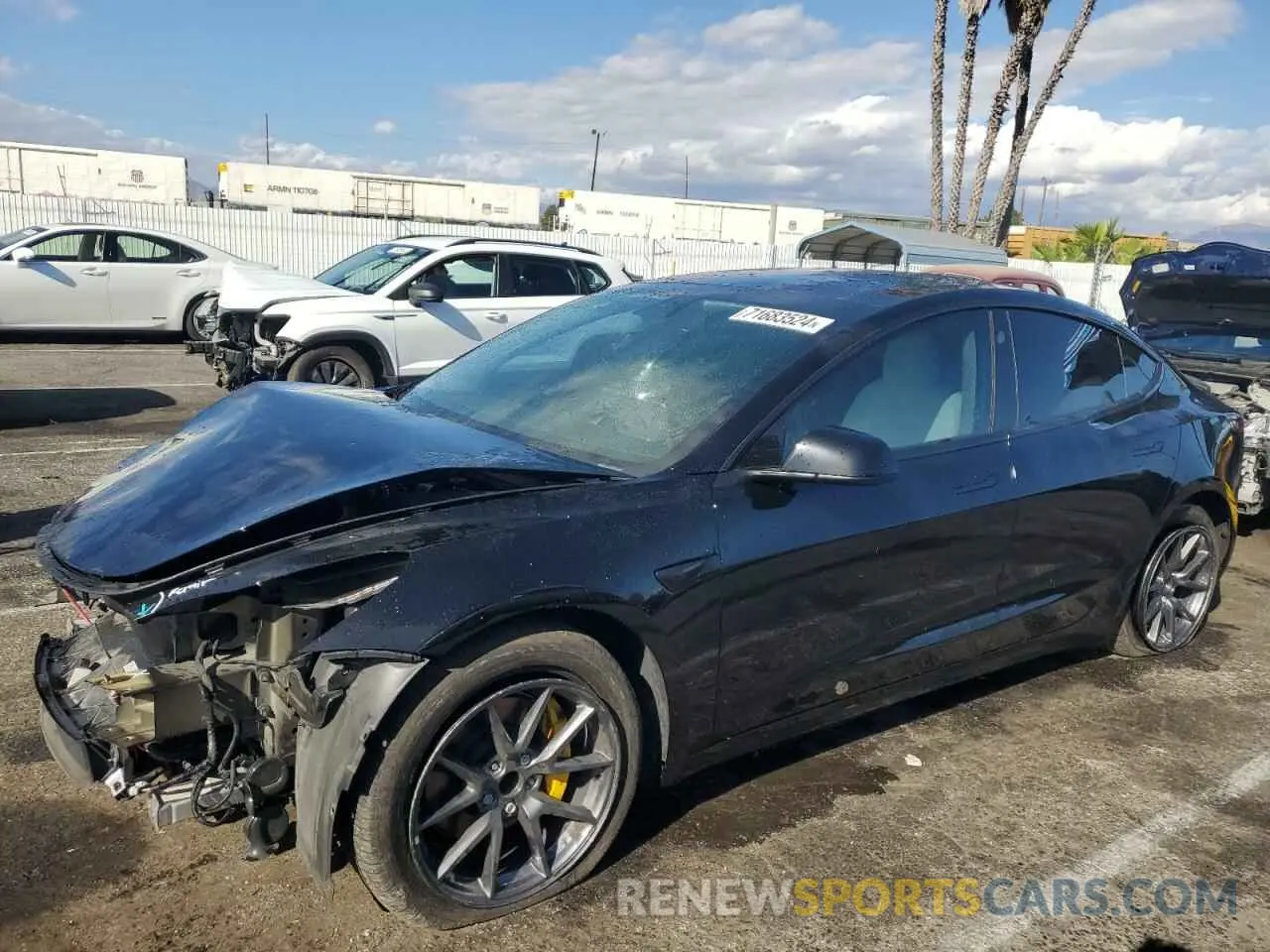 1 fotografías del automóvil dañado 5YJ3E1EA0KF431948 TESLA MODEL 3 2019