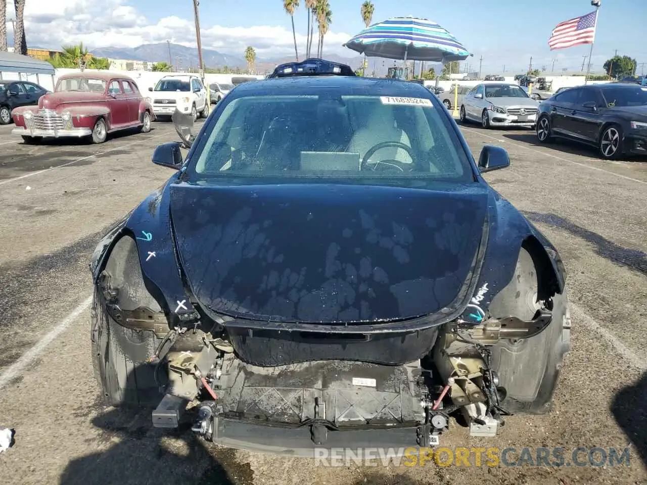 5 fotografías del automóvil dañado 5YJ3E1EA0KF431948 TESLA MODEL 3 2019