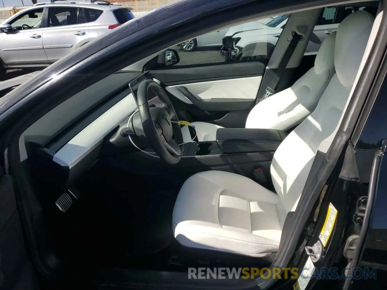 7 fotografías del automóvil dañado 5YJ3E1EA0KF431948 TESLA MODEL 3 2019