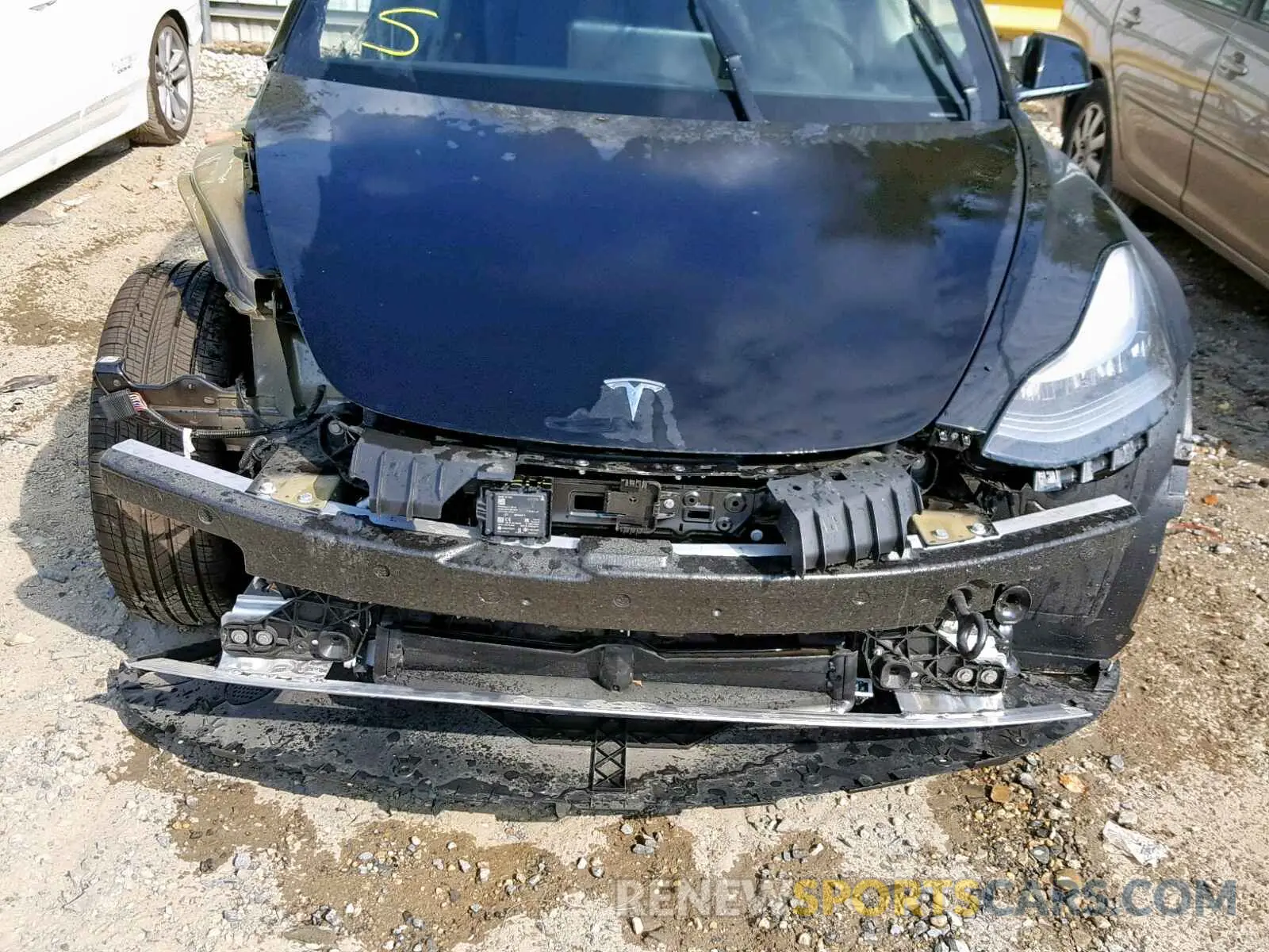 7 fotografías del automóvil dañado 5YJ3E1EA0KF434803 TESLA MODEL 3 2019