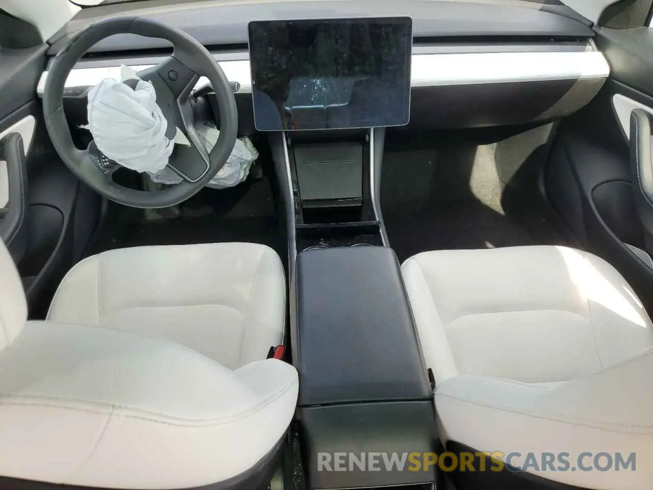 8 fotografías del automóvil dañado 5YJ3E1EA0KF445185 TESLA MODEL 3 2019