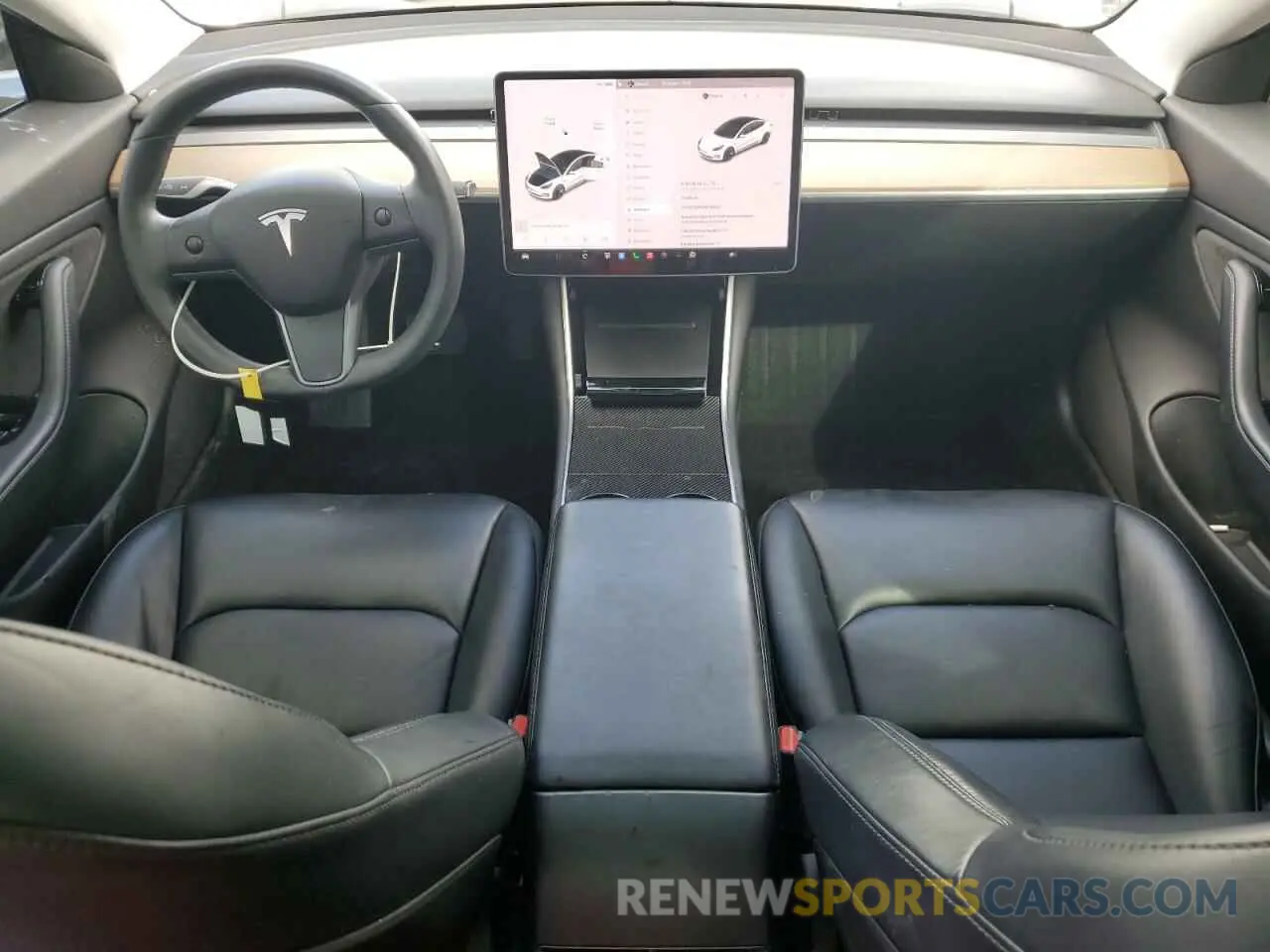 8 fotografías del automóvil dañado 5YJ3E1EA0KF464612 TESLA MODEL 3 2019