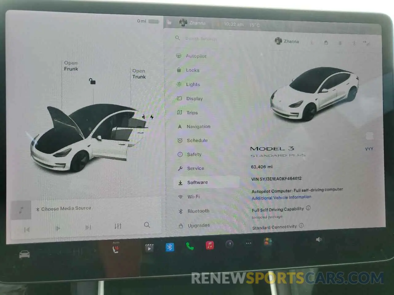 9 fotografías del automóvil dañado 5YJ3E1EA0KF464612 TESLA MODEL 3 2019