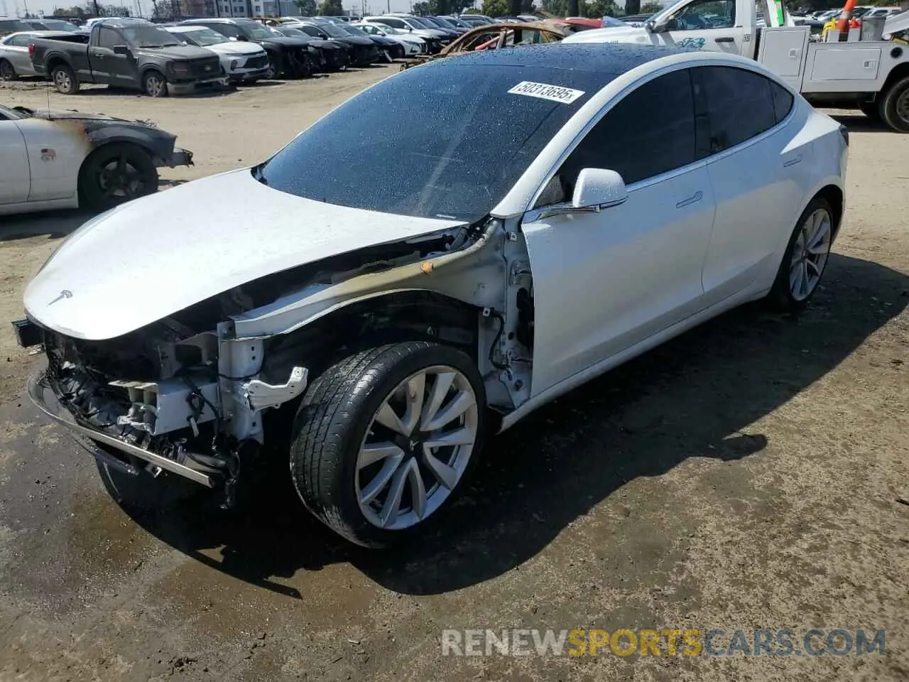 1 fotografías del automóvil dañado 5YJ3E1EA0KF466585 TESLA MODEL 3 2019