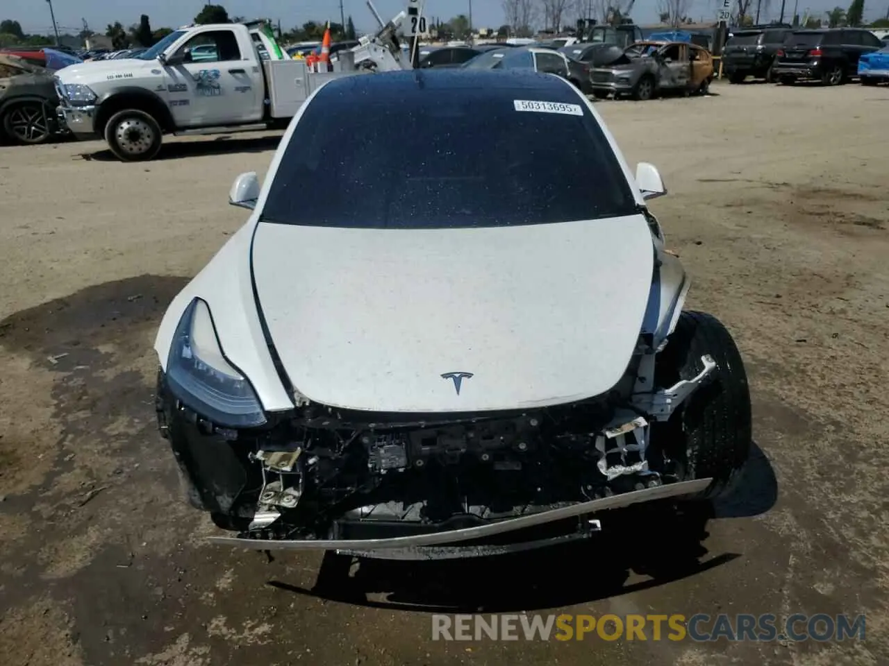 5 fotografías del automóvil dañado 5YJ3E1EA0KF466585 TESLA MODEL 3 2019