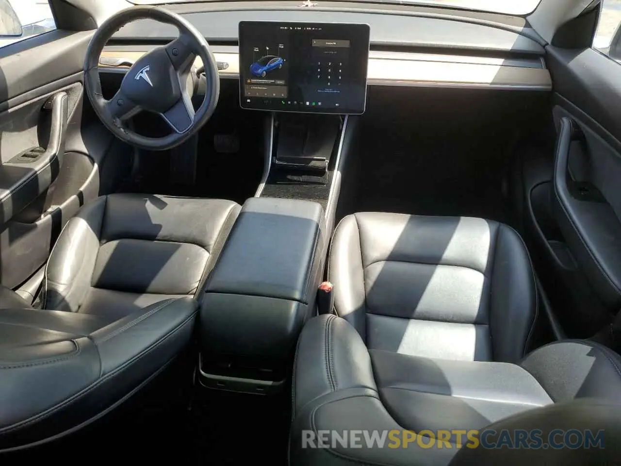 8 fotografías del automóvil dañado 5YJ3E1EA0KF466585 TESLA MODEL 3 2019
