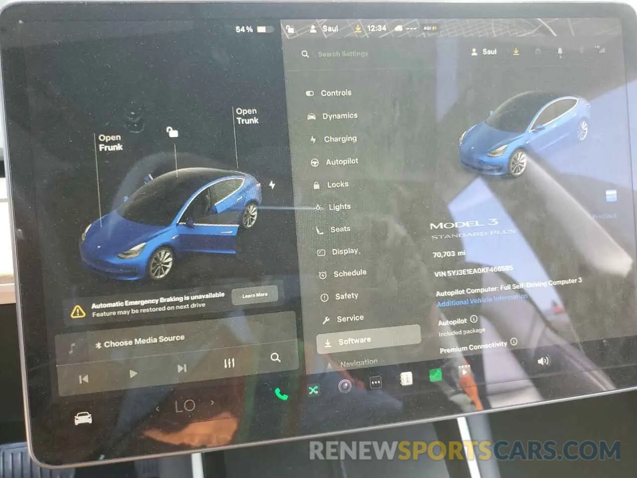 9 fotografías del automóvil dañado 5YJ3E1EA0KF466585 TESLA MODEL 3 2019