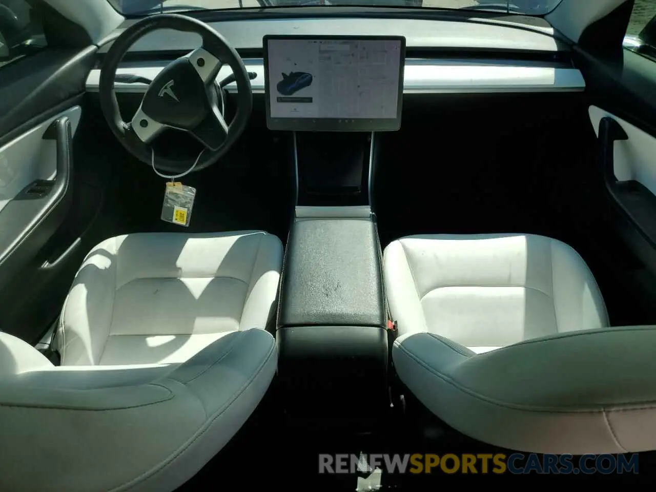 8 fotografías del automóvil dañado 5YJ3E1EA0KF486075 TESLA MODEL 3 2019
