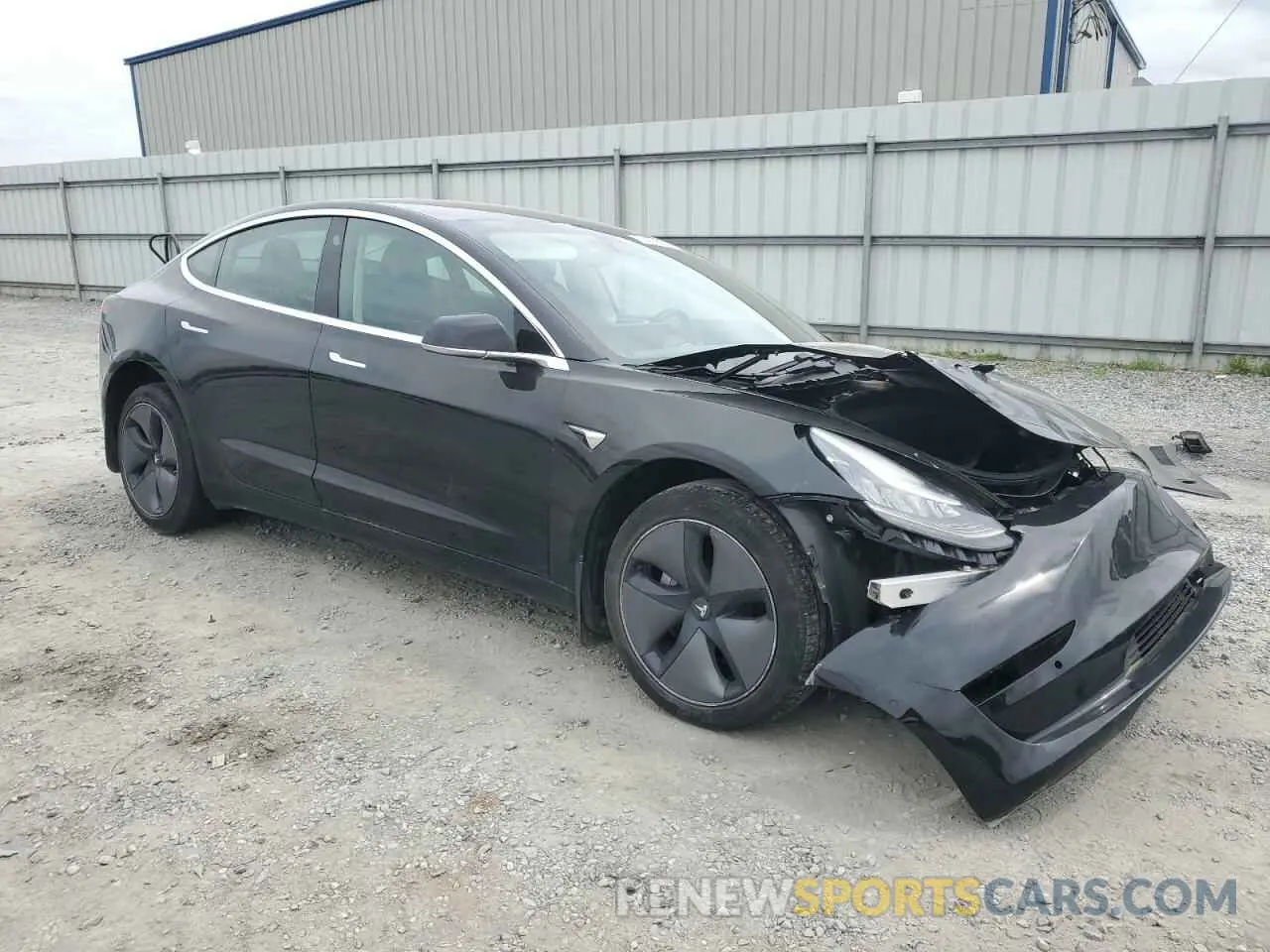 4 fotografías del automóvil dañado 5YJ3E1EA1KF189977 TESLA MODEL 3 2019
