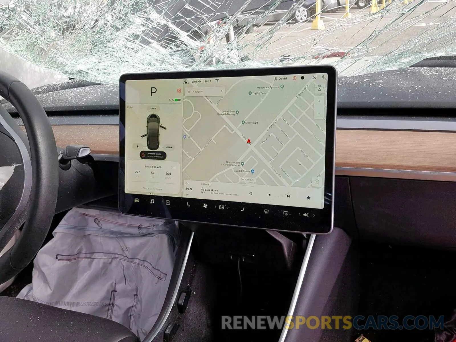 9 fotografías del automóvil dañado 5YJ3E1EA1KF296558 TESLA MODEL 3 2019