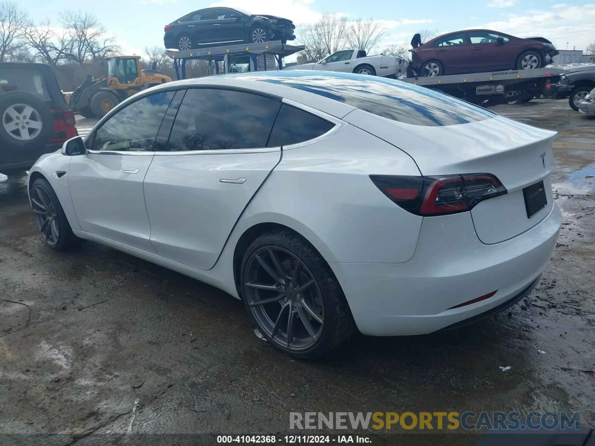 3 fotografías del automóvil dañado 5YJ3E1EA1KF299833 TESLA MODEL 3 2019