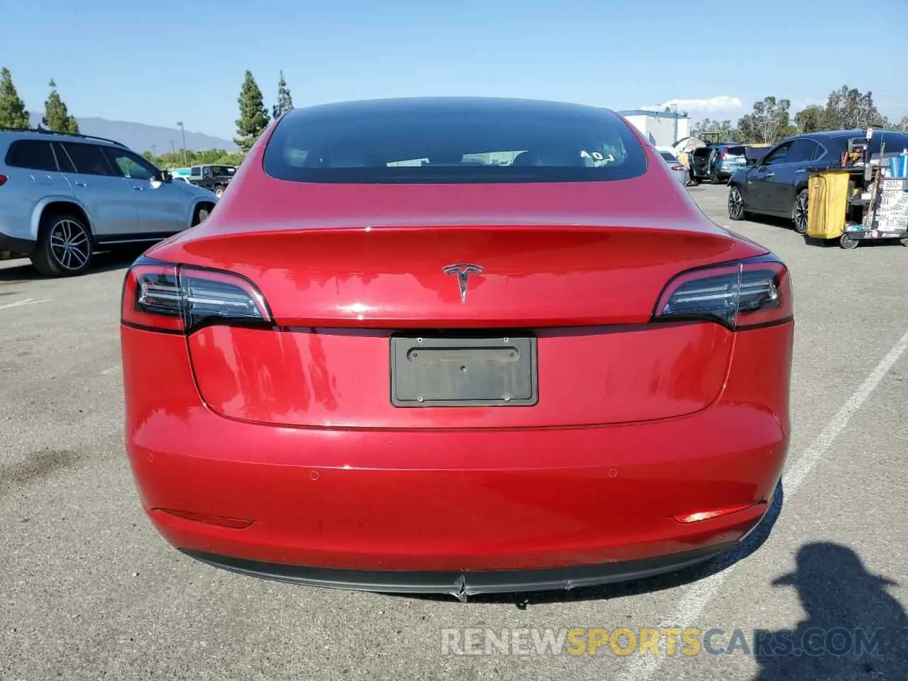 6 fotografías del automóvil dañado 5YJ3E1EA1KF308692 TESLA MODEL 3 2019