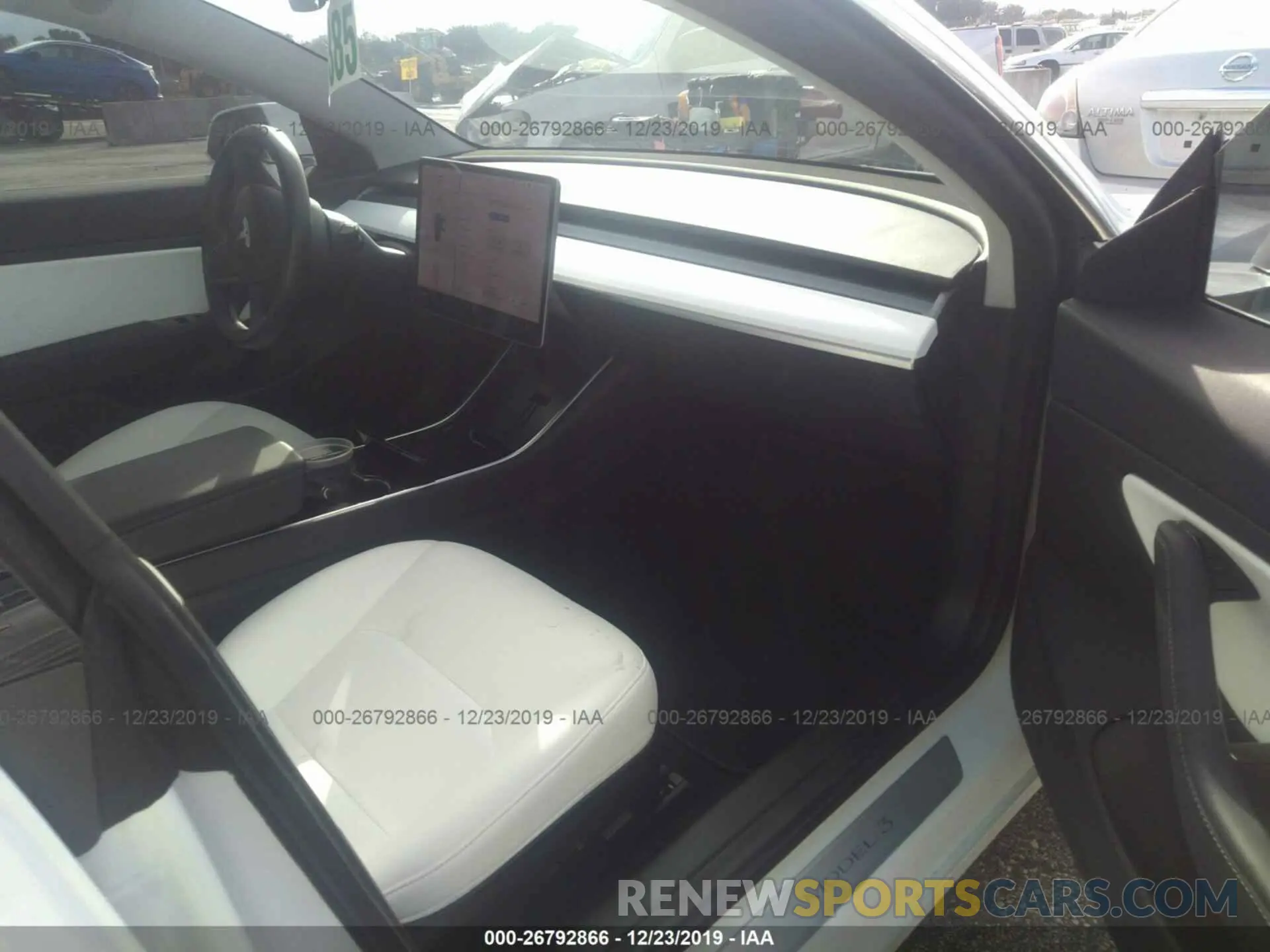 5 fotografías del automóvil dañado 5YJ3E1EA1KF314928 TESLA MODEL 3 2019