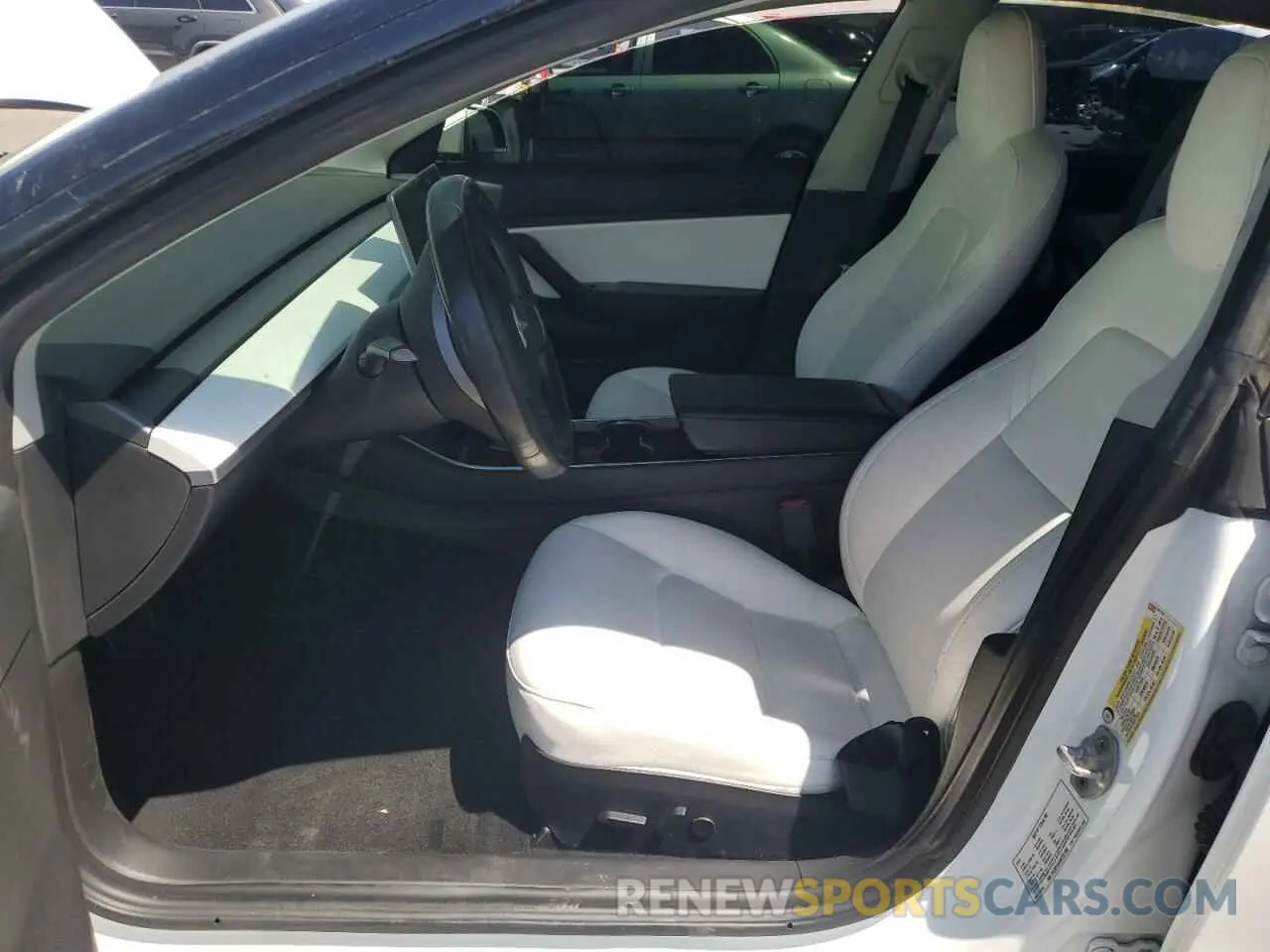 7 fotografías del automóvil dañado 5YJ3E1EA1KF327193 TESLA MODEL 3 2019