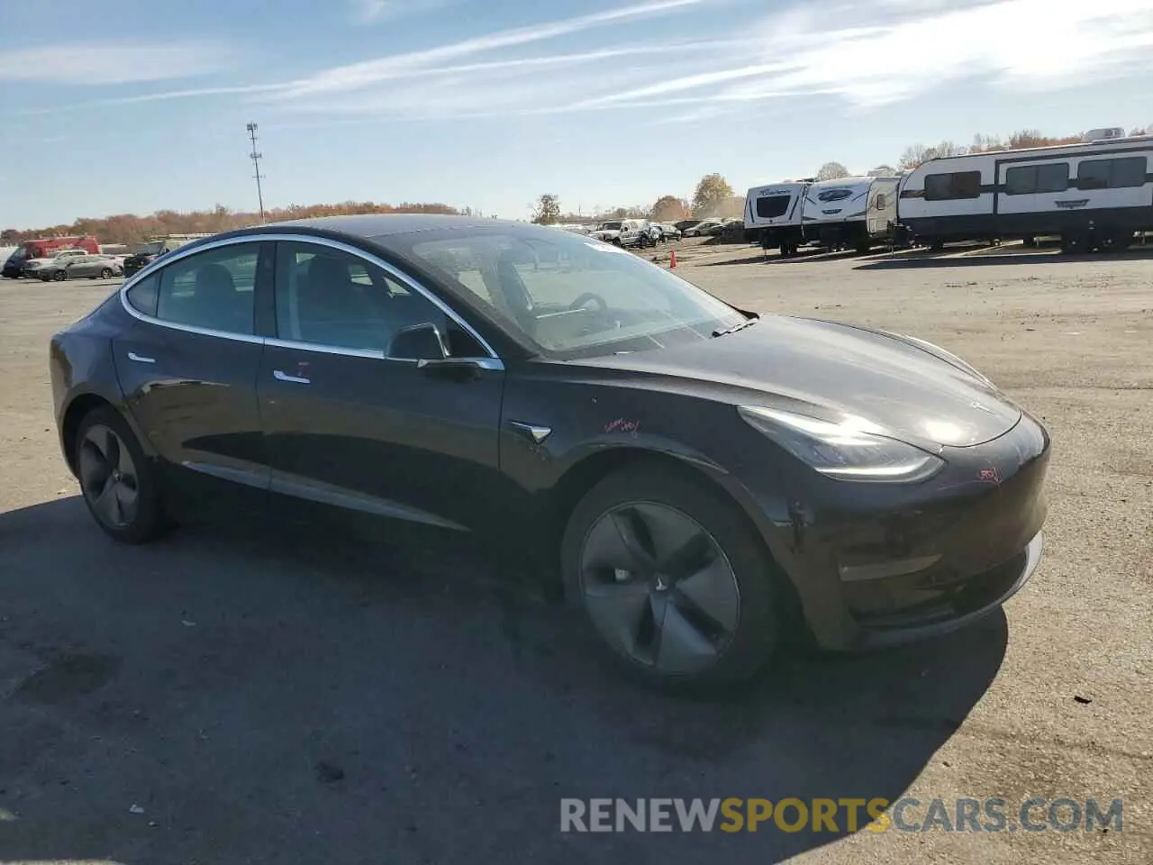 4 fotografías del automóvil dañado 5YJ3E1EA1KF397812 TESLA MODEL 3 2019