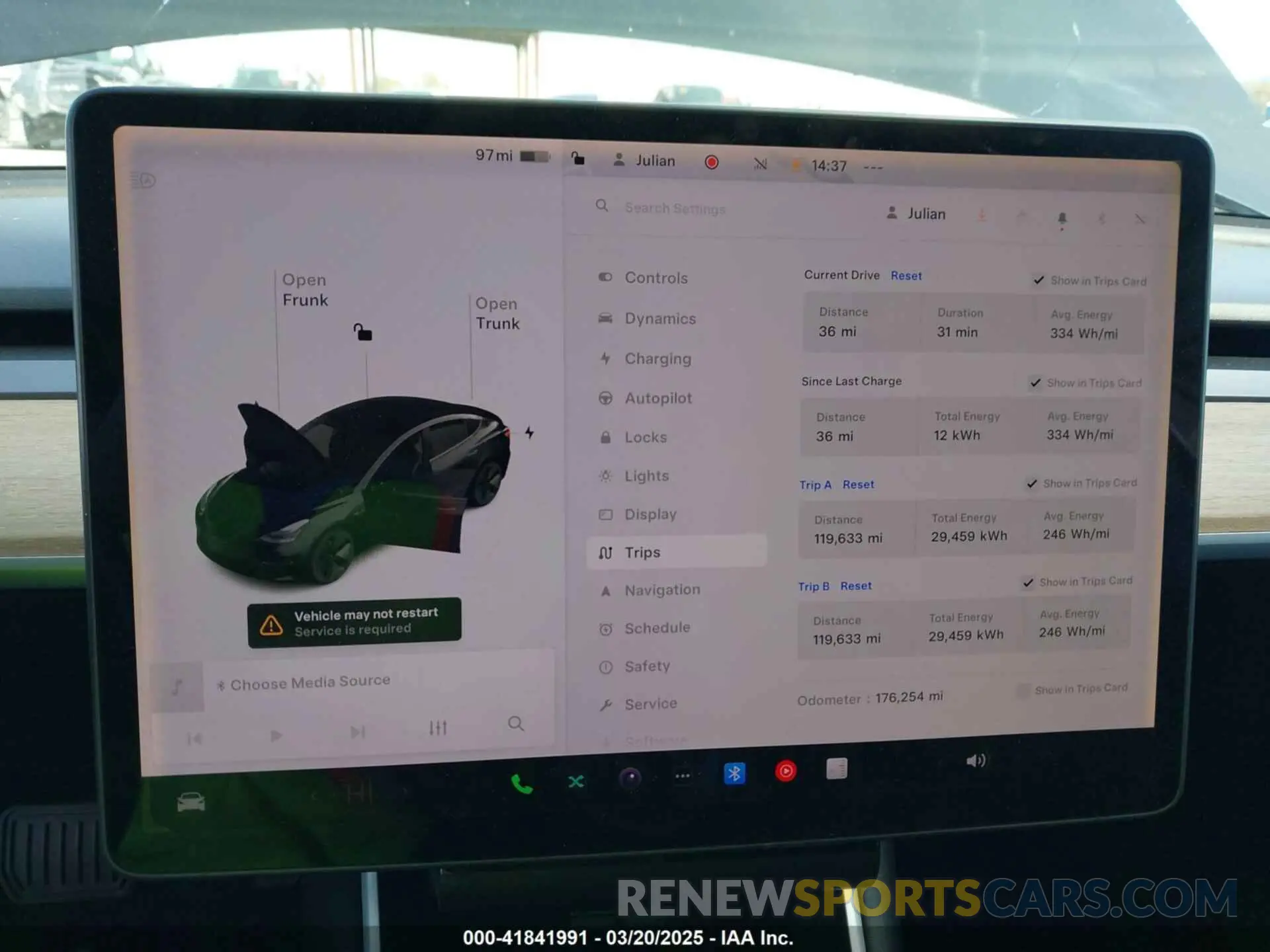 7 fotografías del automóvil dañado 5YJ3E1EA1KF410297 TESLA MODEL 3 2019