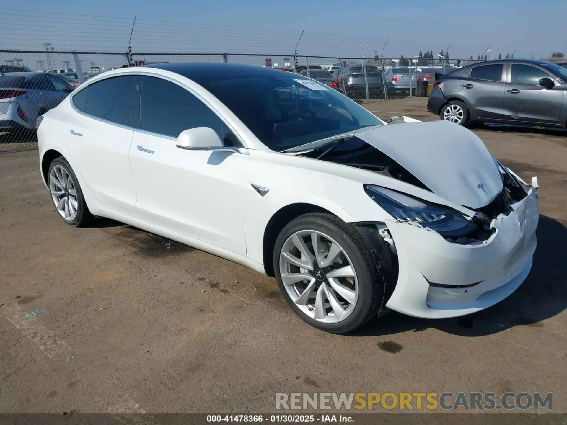1 fotografías del automóvil dañado 5YJ3E1EA1KF417587 TESLA MODEL 3 2019