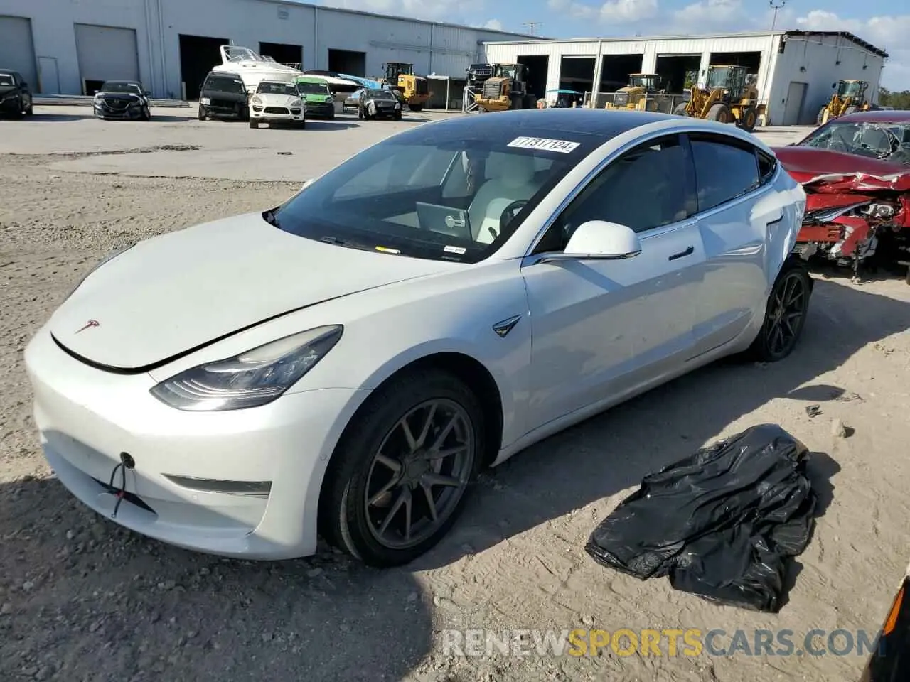 1 fotografías del automóvil dañado 5YJ3E1EA1KF417797 TESLA MODEL 3 2019