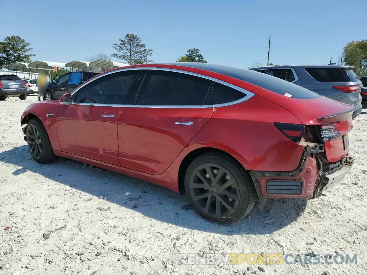 2 fotografías del automóvil dañado 5YJ3E1EA1KF426158 TESLA MODEL 3 2019