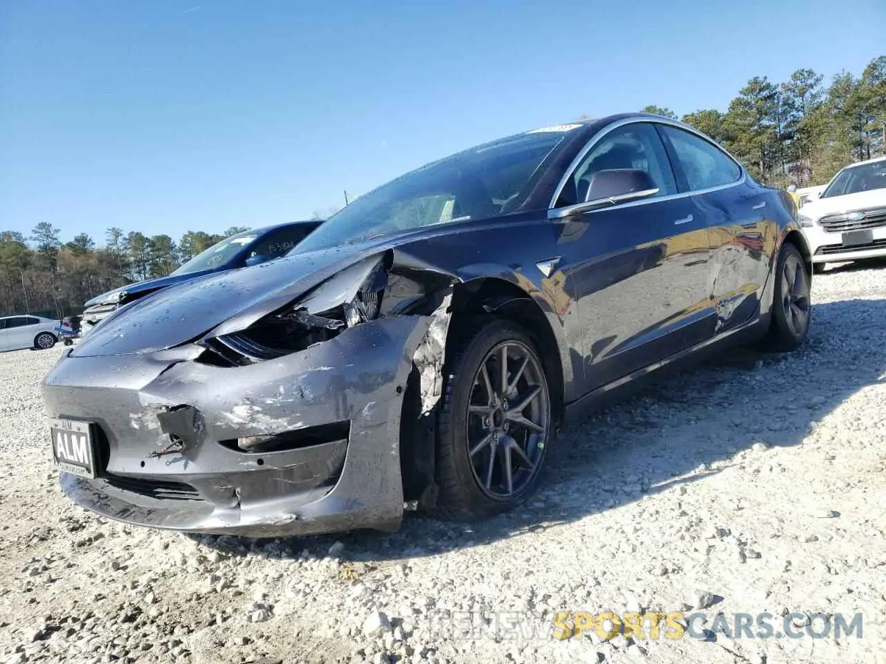 1 fotografías del automóvil dañado 5YJ3E1EA1KF435295 TESLA MODEL 3 2019