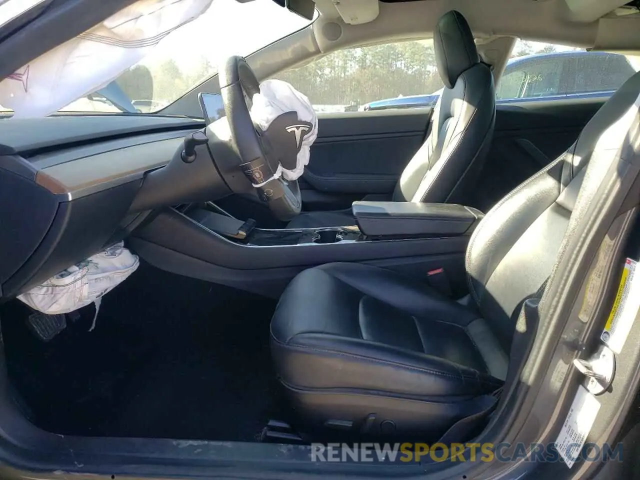 7 fotografías del automóvil dañado 5YJ3E1EA1KF435295 TESLA MODEL 3 2019
